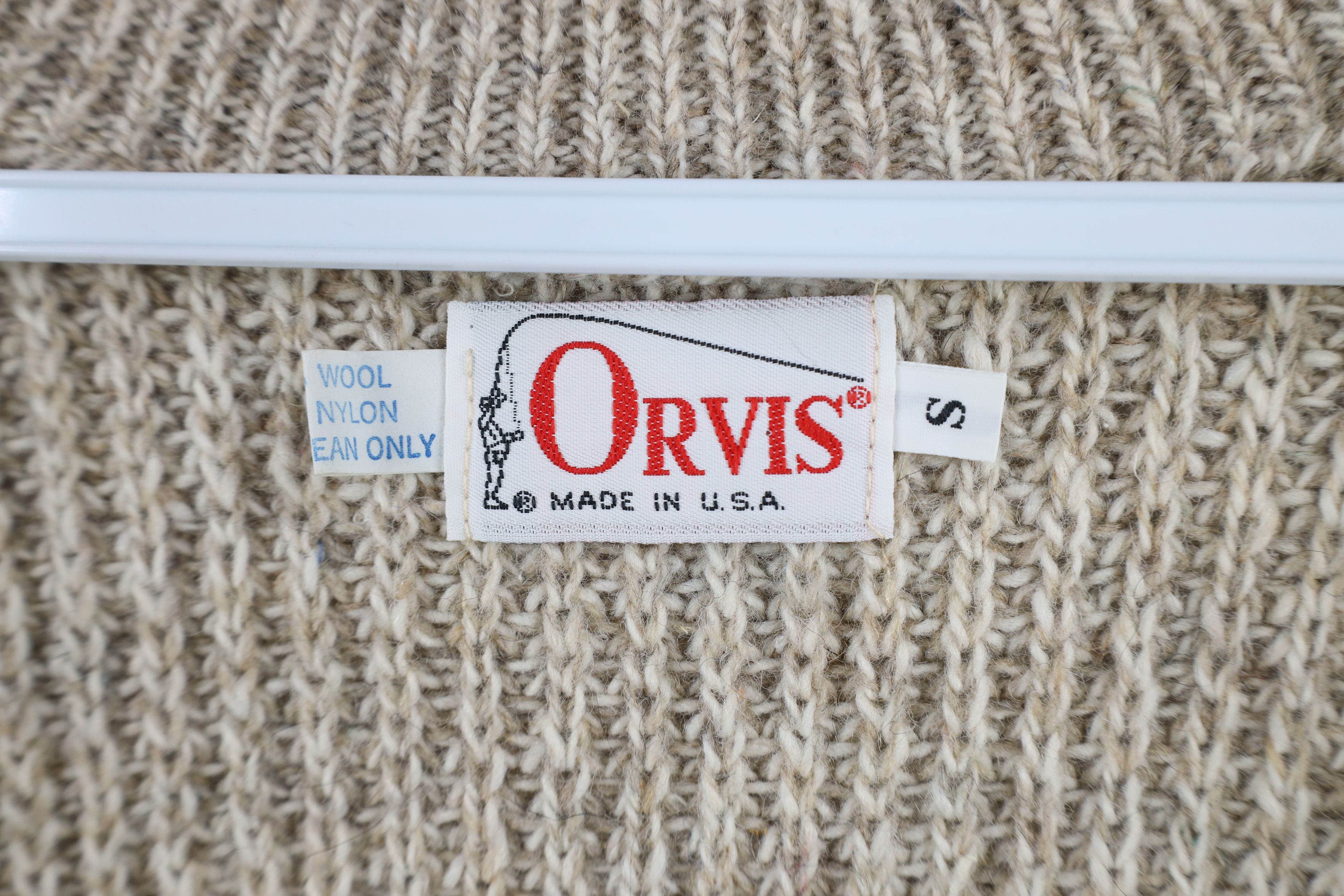 Orvis × Vintage Vintage 70s Orvis Leather Trim Elbow Patch Zip Sweater USA Size US S / EU 44-46 / 1 - 9 Thumbnail
