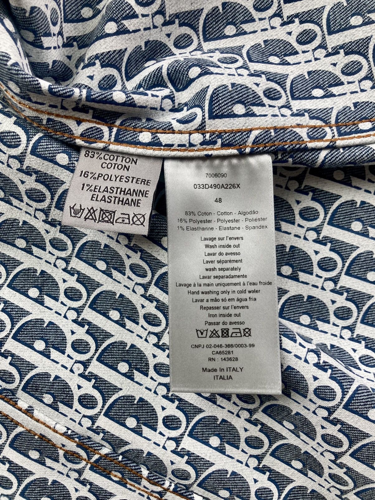 Dior Dior Oblique Denim Jacket / Overshirt Size US M / EU 48-50 / 2 - 6 Thumbnail