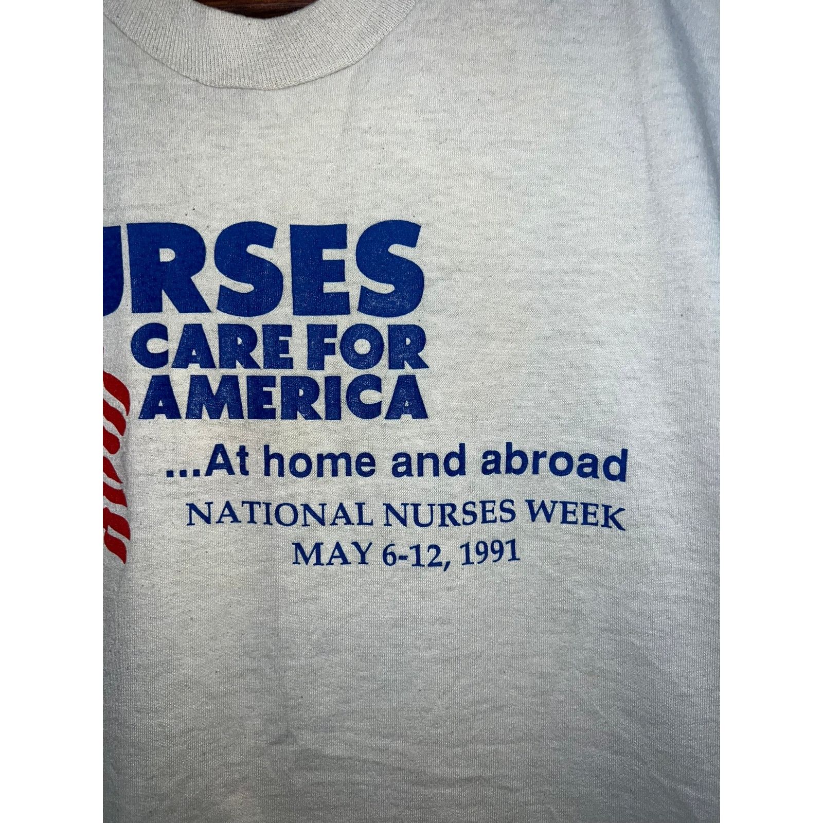 Vintage Vintage Nurse Shirt Nurses America Evans Army Hospital Tee L Size US L / EU 52-54 / 3 - 3 Thumbnail
