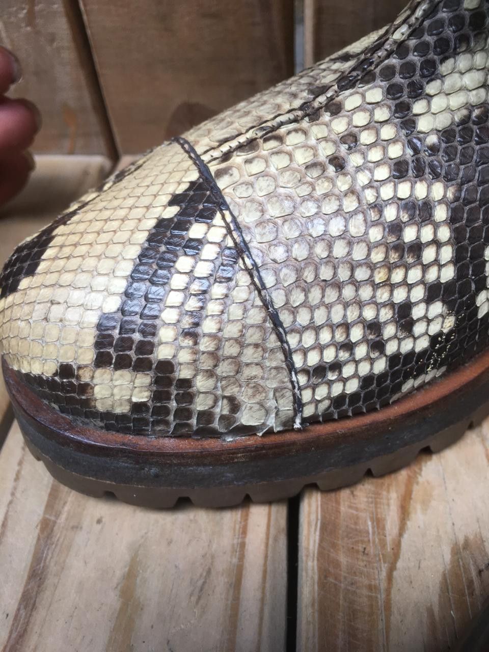 Prada Prada Milano exotic Snake skin Pull on leather boots EUR 38 Size US 8 / IT 38 - 7 Thumbnail