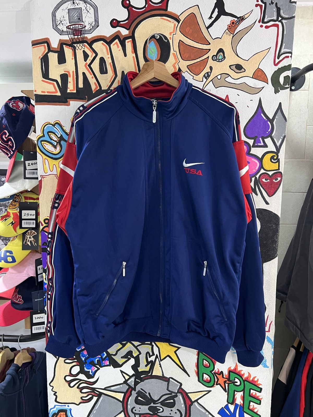Nike Vintage Nike USA Zip Up | Grailed