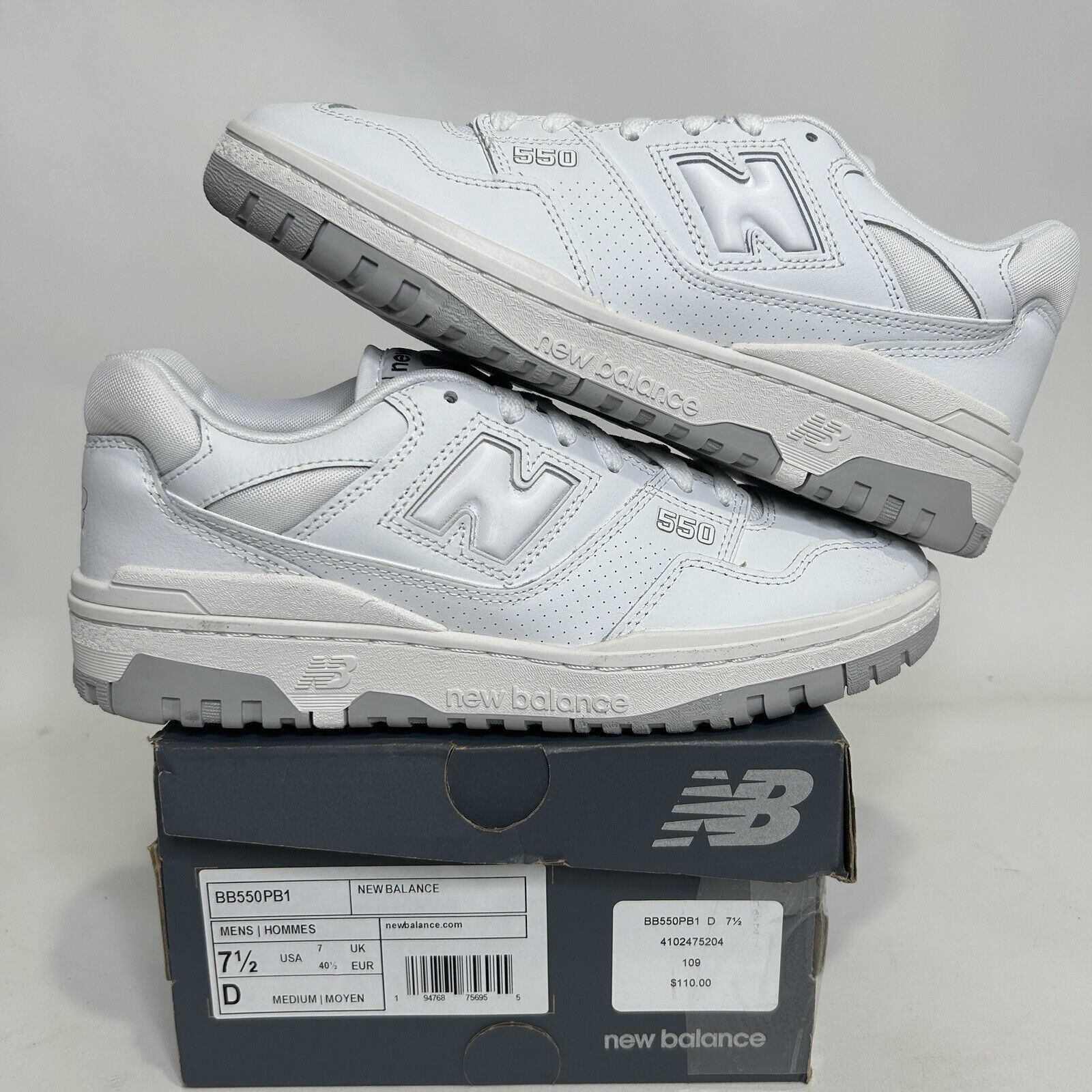 New Balance New Balance 550 “White Grey” 2024 Size US 7.5 / EU 40-41 - 1 Thumbnail