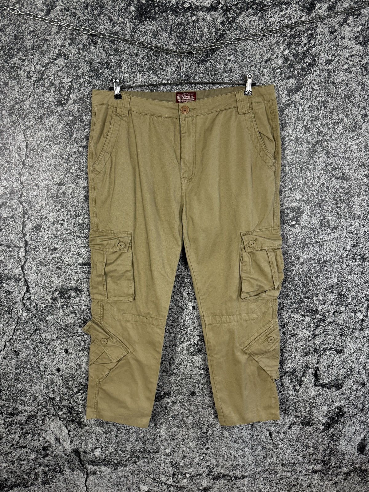 Vintage Match & Stick Cargo Pants Multi Pocket Outdoor Workwear Y2K Size US 38 / EU 54 - 1 Thumbnail