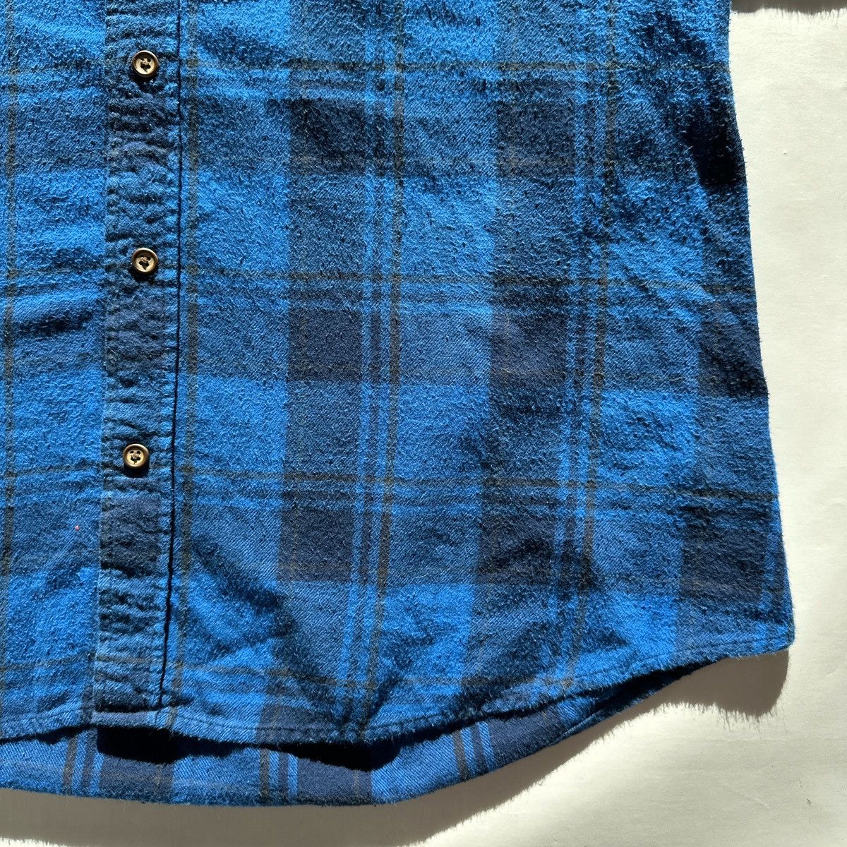 Vintage Vintage SS flannel button up utility work shirt plaid check Size US L / EU 52-54 / 3 - 2 Thumbnail