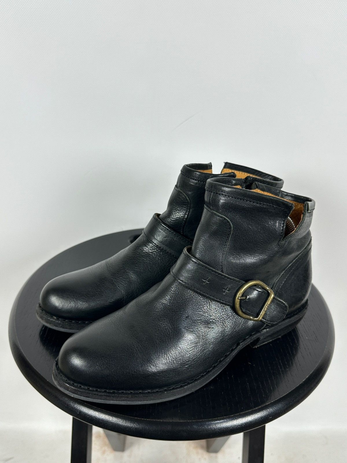 Fiorentini + Baker Fiorentini + Baker Carnaby Chad Black Leather Biker Boots Size US 7 / IT 37 - 5 Thumbnail