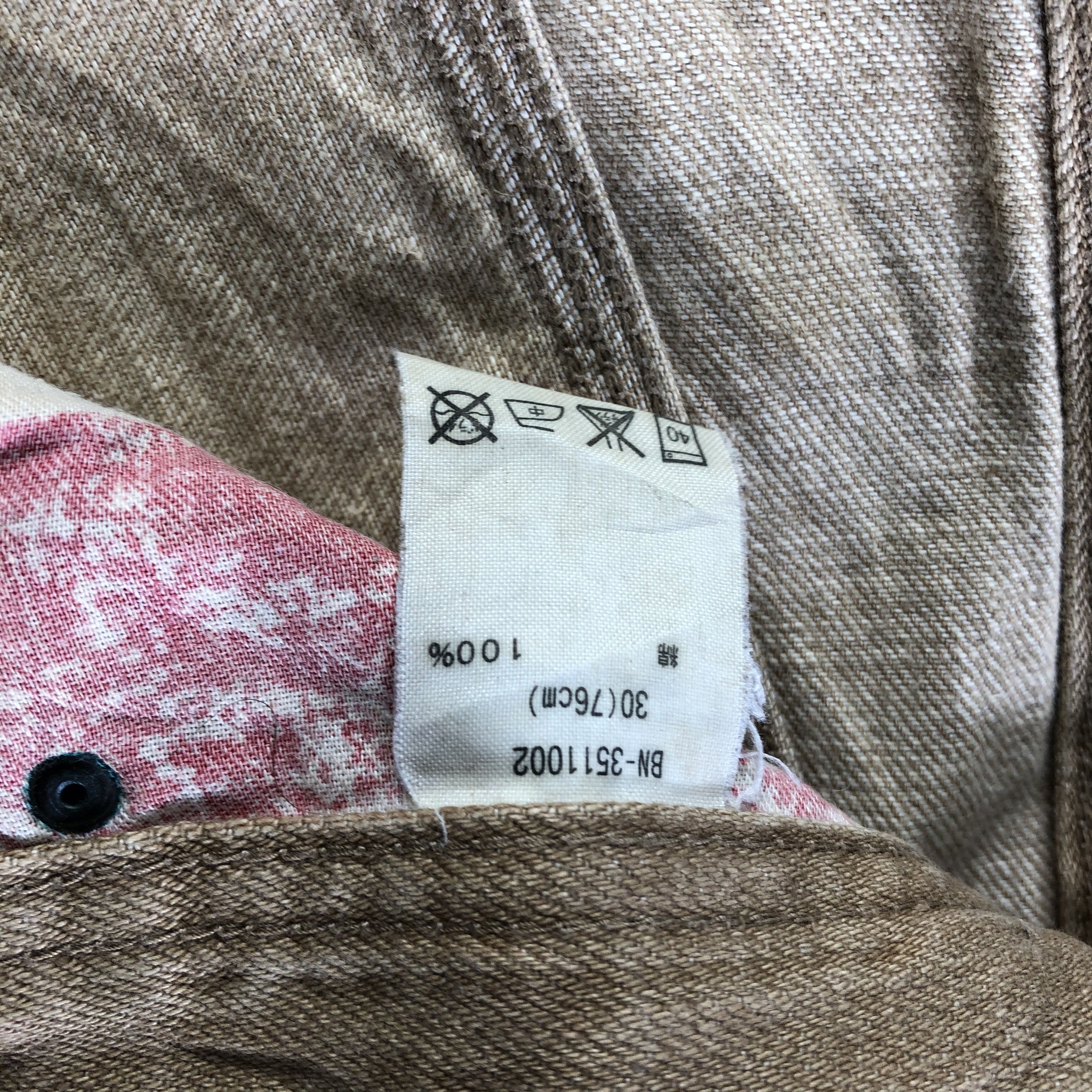 Vintage Vintage Back Number Jeans-J3935 Size US 33 - 9 Thumbnail
