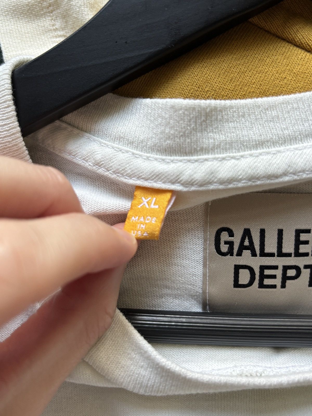 Gallery Dept. CREAM + ORANGE LOGO HOLLYWOOD TEE Size US XL / EU 56 / 4 - 6 Thumbnail