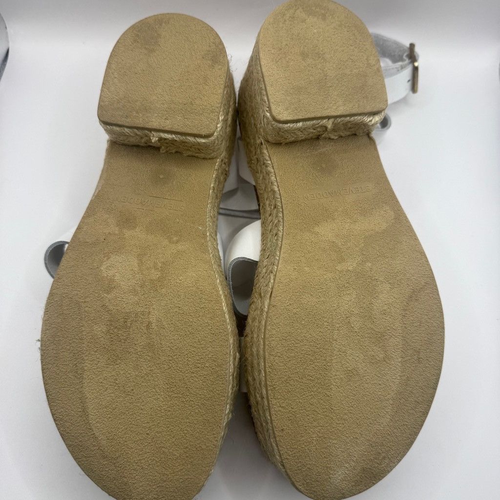 Steve Madden Steve Madden platform white leather sandals 10 Size US 10 / IT 40 - 13 Thumbnail