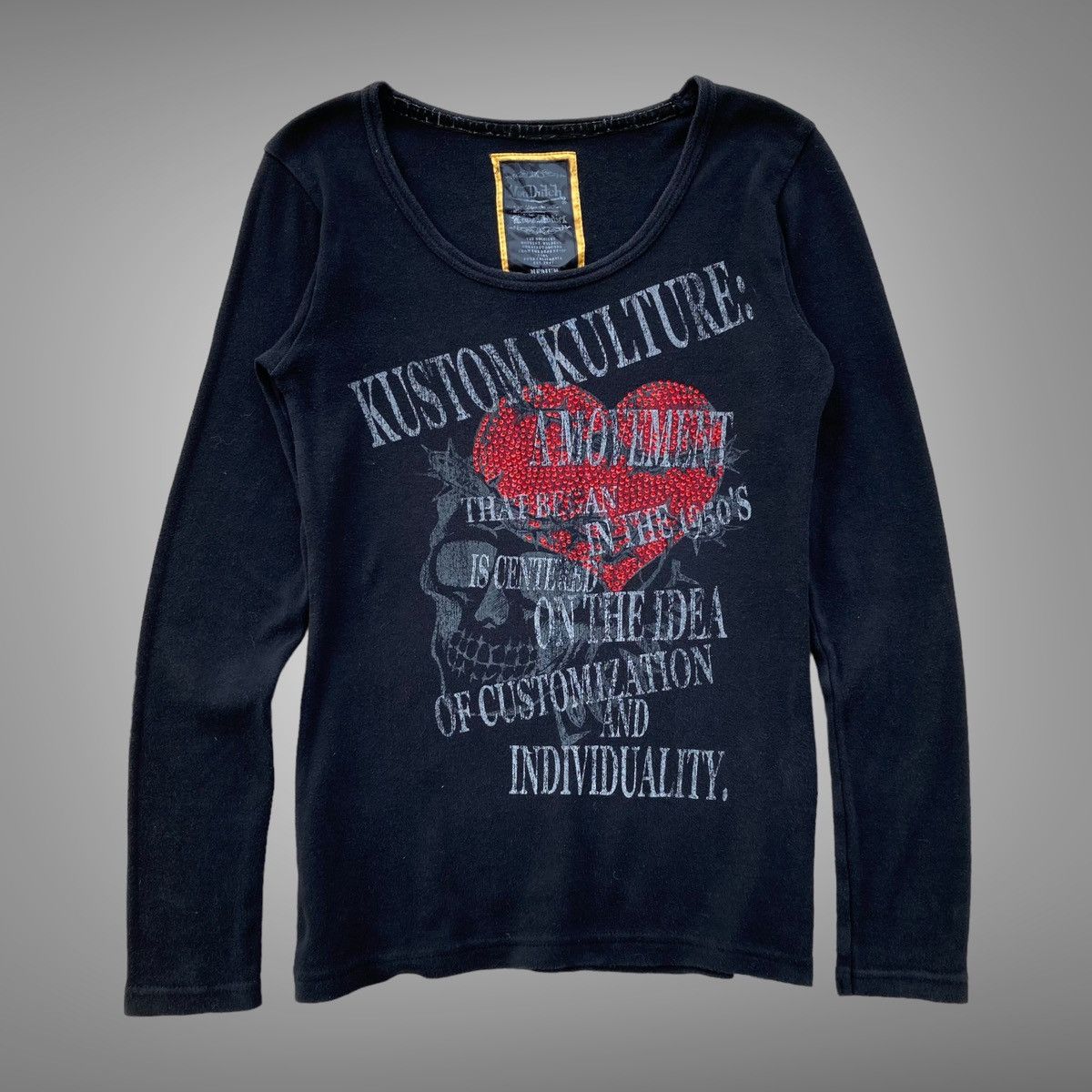 Von Dutch 💀LASTDROP💀 Y2K Von Dutch Skull Poem Longsleeve Size M / US 6-8 / IT 42-44 - 1 Thumbnail