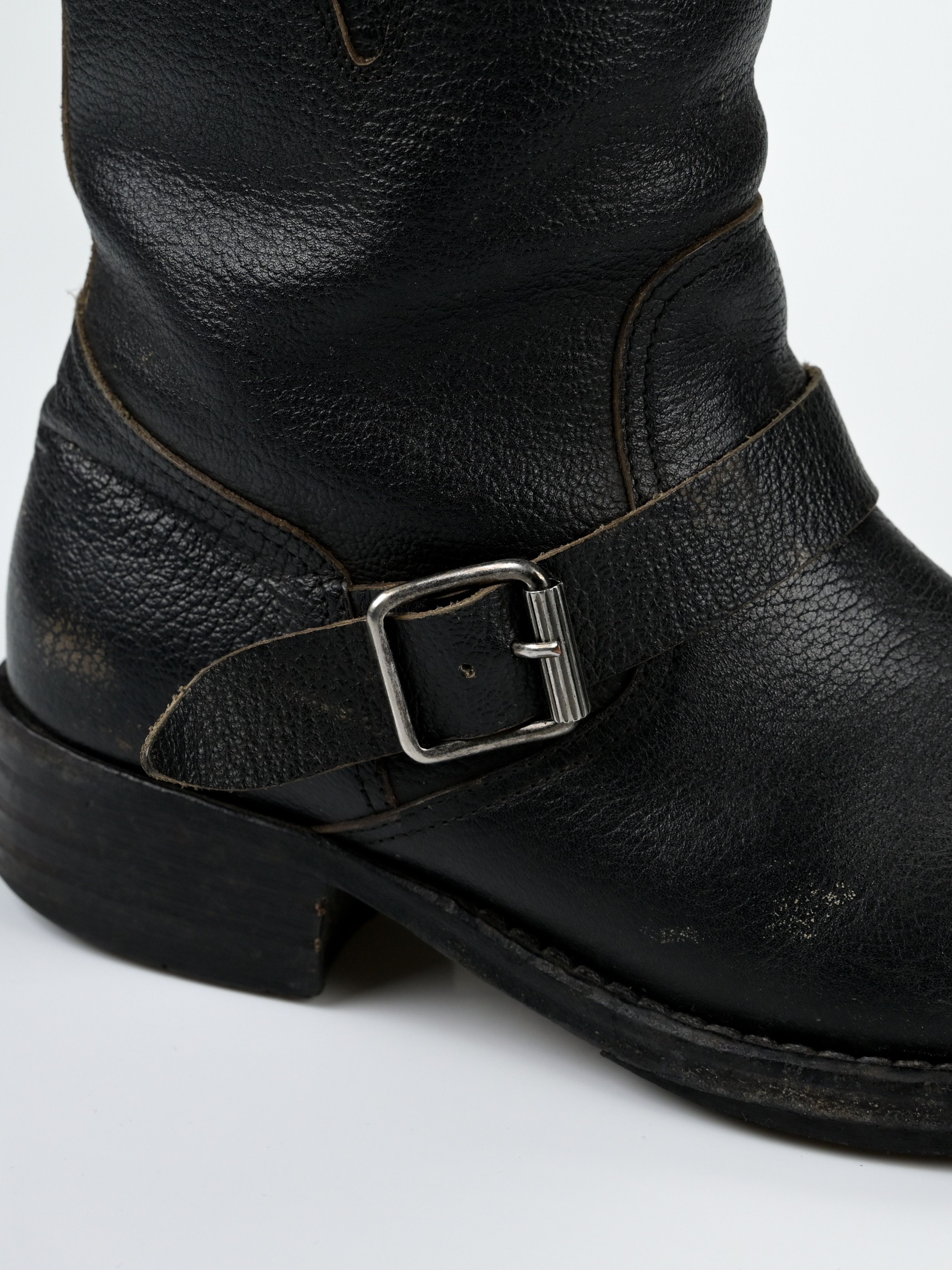 Maison Margiela Shearling-Lined Leather Biker Boots Size US 9 / EU 42 - 16 Thumbnail