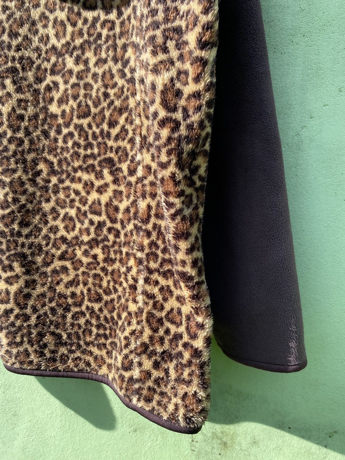 Vintage Crocodile Leopard Sherpa Fleece Jacket Y2K Cozy Outerwear Size ONE SIZE - 13 Thumbnail