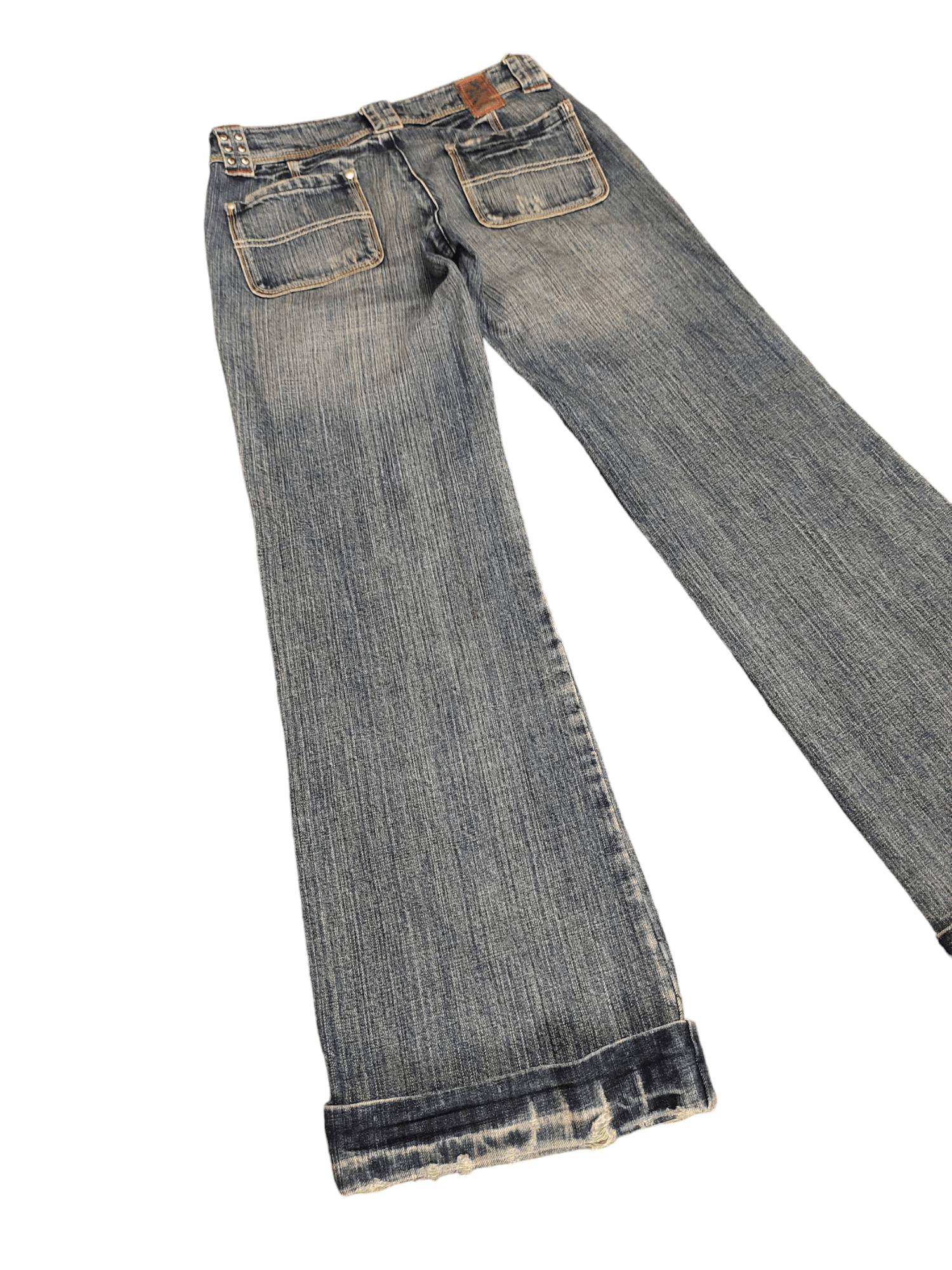 Hysteric Glamour × Undercover Flare Jeans Camel Road Faded Low Rise Wide Leg Boot Cut Goa Size US 29 - 13 Thumbnail