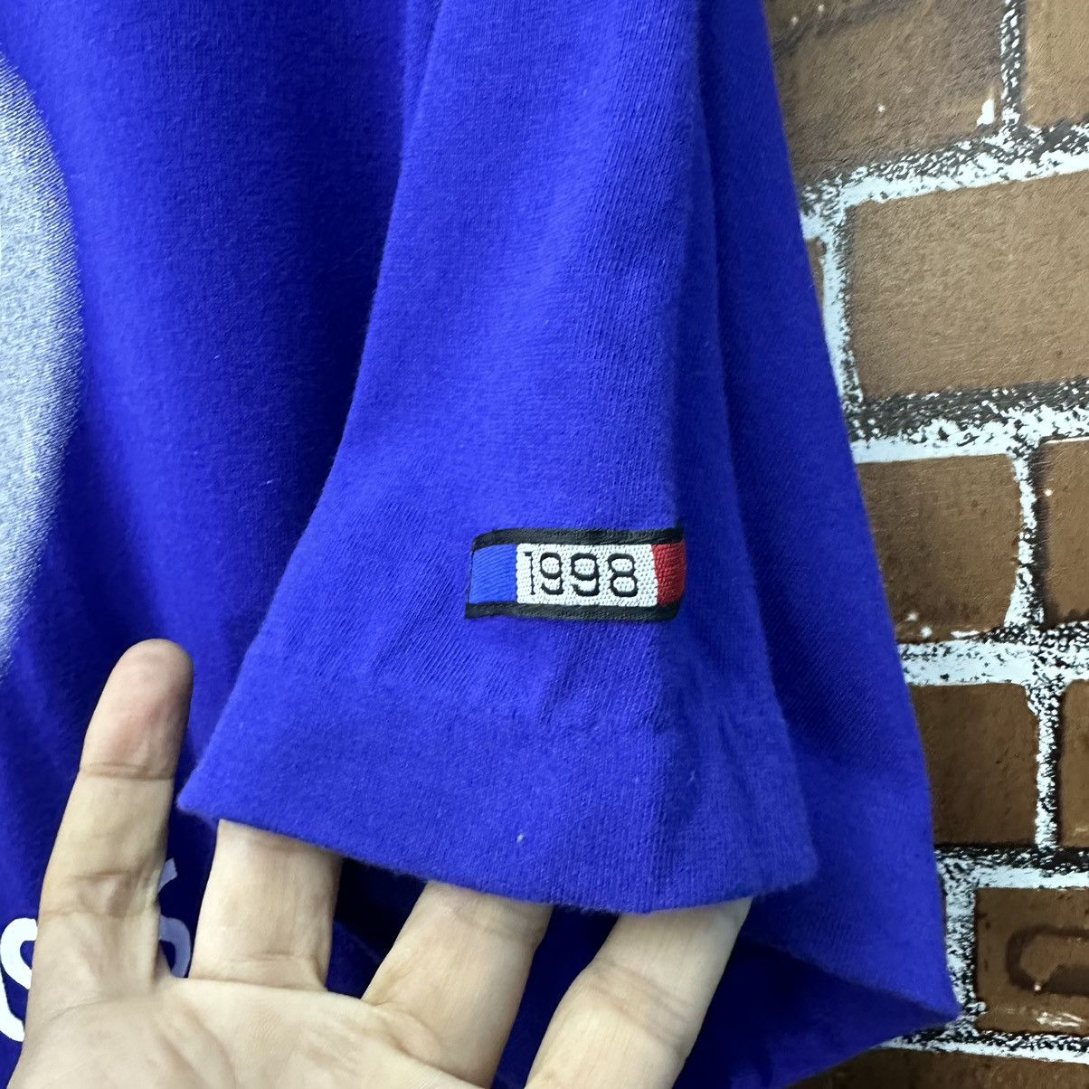 Asics 80s Asics Big Logo Single Stitch Vintage Tshirt A858 Size US L / EU 52-54 / 3 - 4 Thumbnail