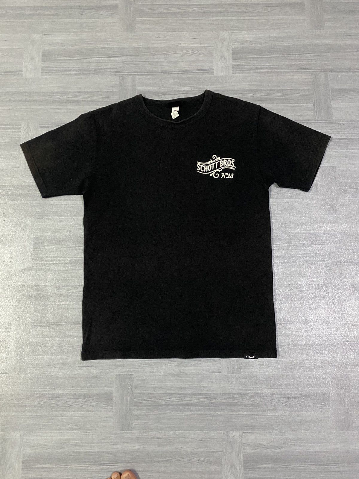 Schott Schott Bros NYC N13 Sportwear Chainstitch Embroidery T-Shirt Size US M / EU 48-50 / 2 - 7 Thumbnail