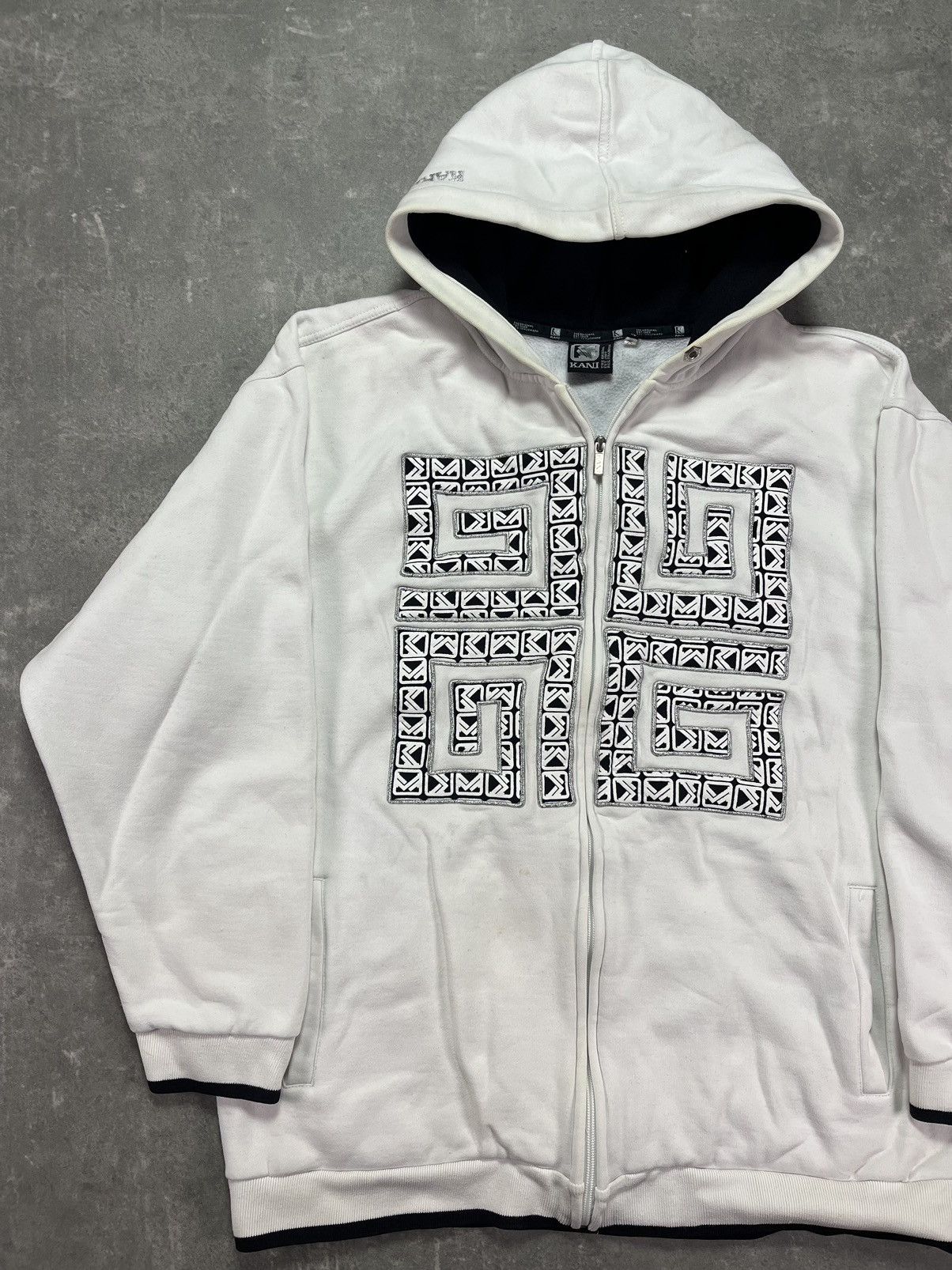 Karl Kani Karl Kani Big Spirals Logo Baggy Washed Zip Hoodie XL XXL Size US XL / EU 56 / 4 - 3 Thumbnail