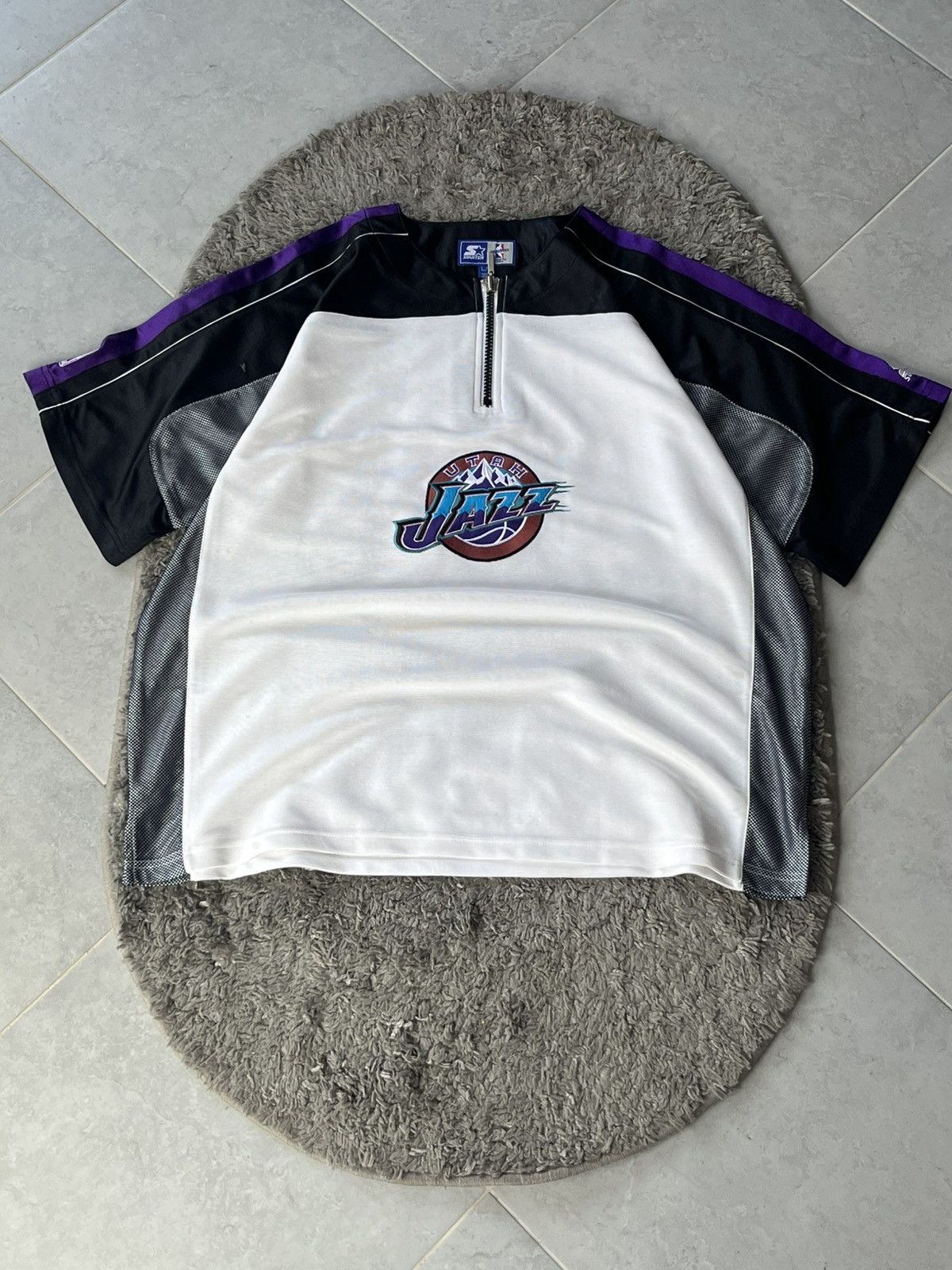 Starter UTAH JAZZ NBA 1998 Vintage Basketball Warm Up Jersey Starter Size US L / EU 52-54 / 3 - 1 Thumbnail