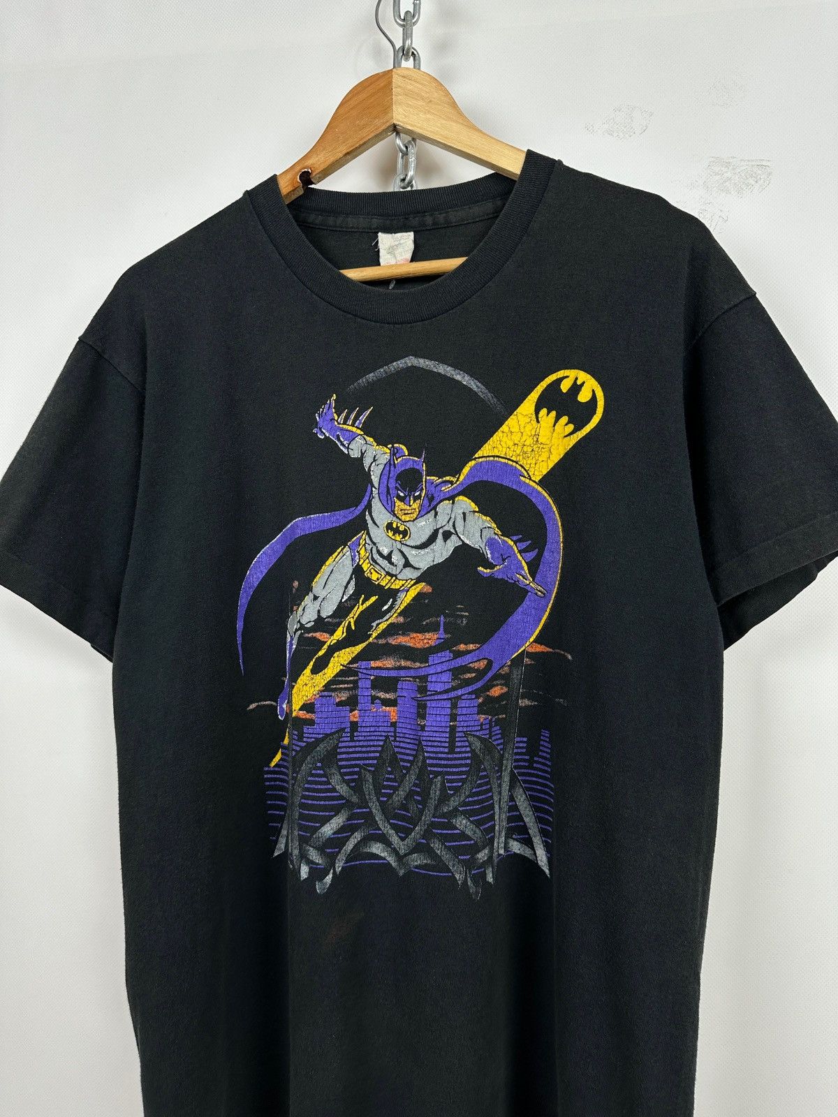 1989 Vintage Batman DC Comics Graphic Single Stitch T-Shirt