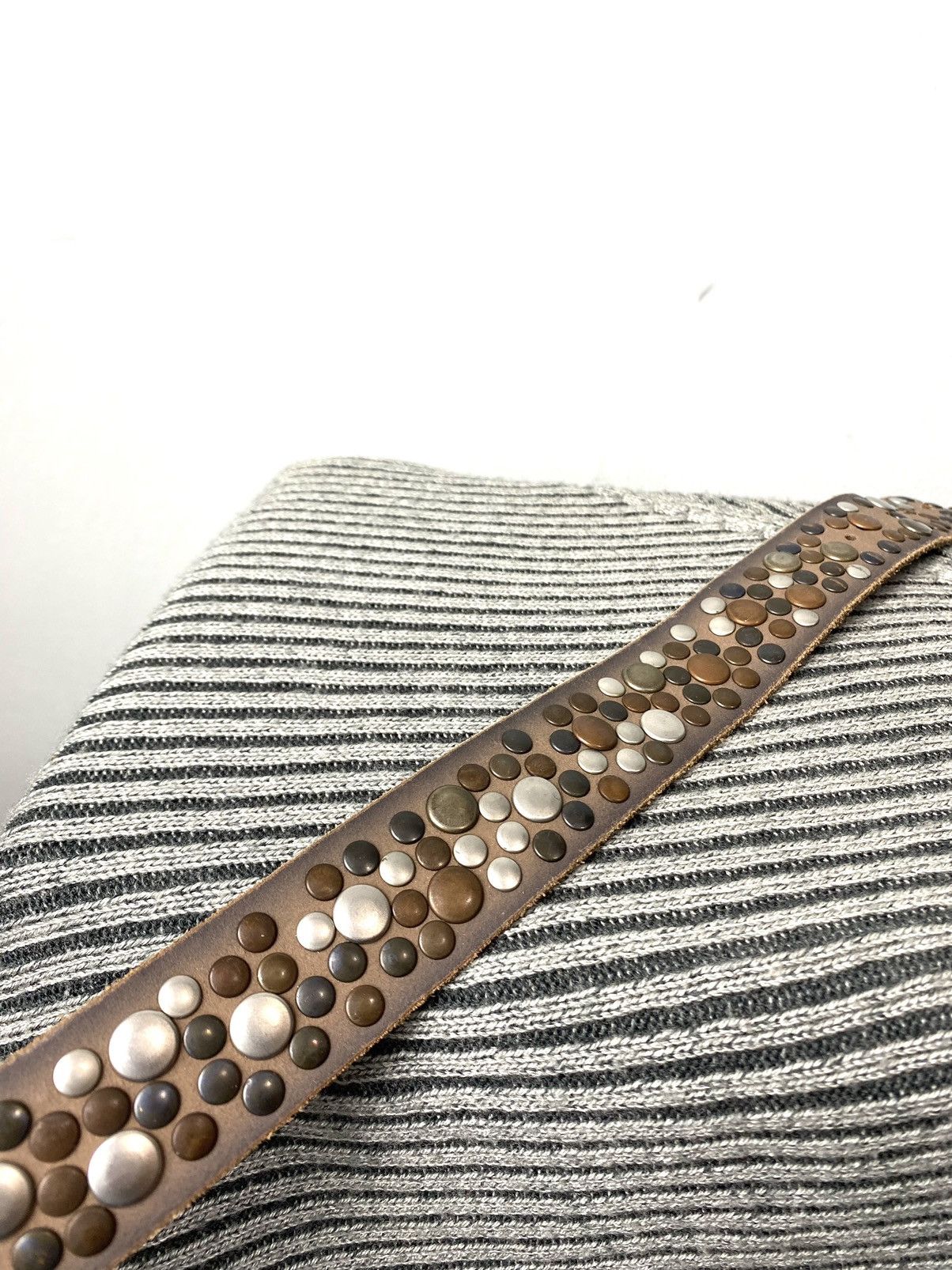 Vintage Vintage Leather Metal Belt Drip Hysterical Glamour Size ONE SIZE - 4 Thumbnail
