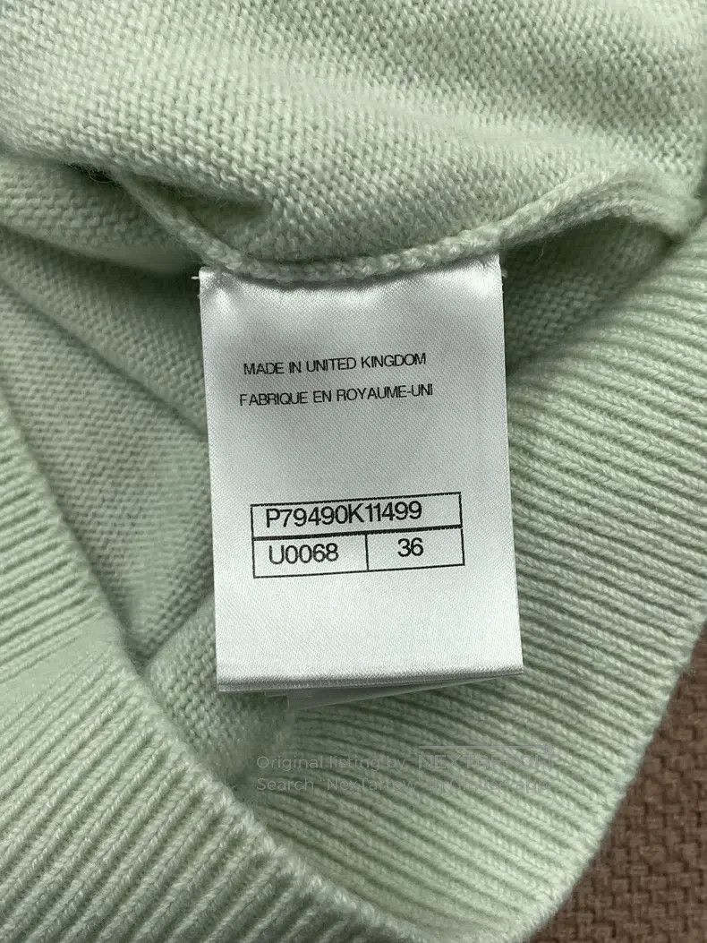 Chanel Chanel 25S Mint Green Cashmere Knitted Cardigan coat Size XS / US 0-2 / IT 36-38 - 5 Thumbnail
