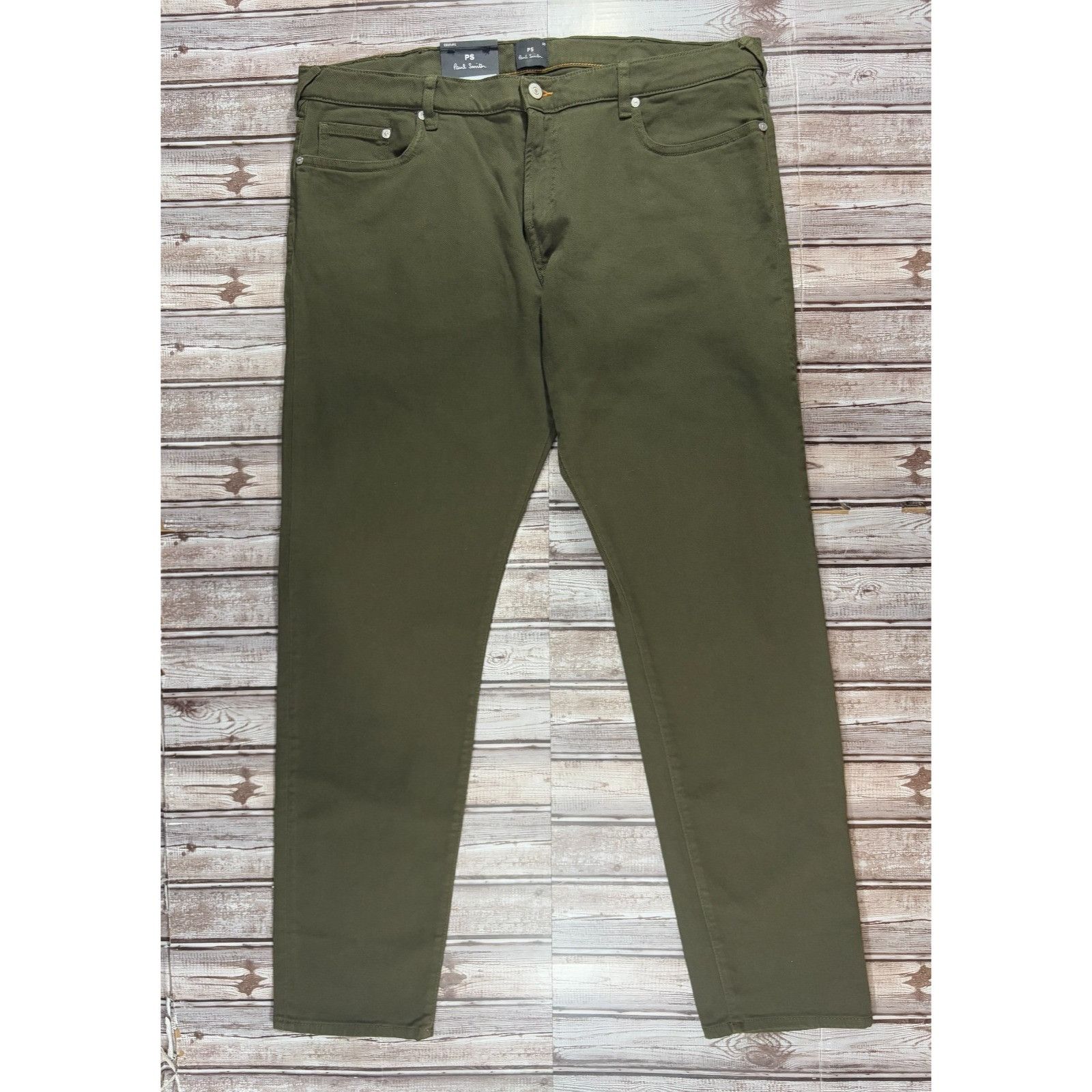 Paul Smith Paul Smith Tapered Fit Jeans size 38 color Khaki Green NWT R Size US 38 / EU 54 - 1 Thumbnail