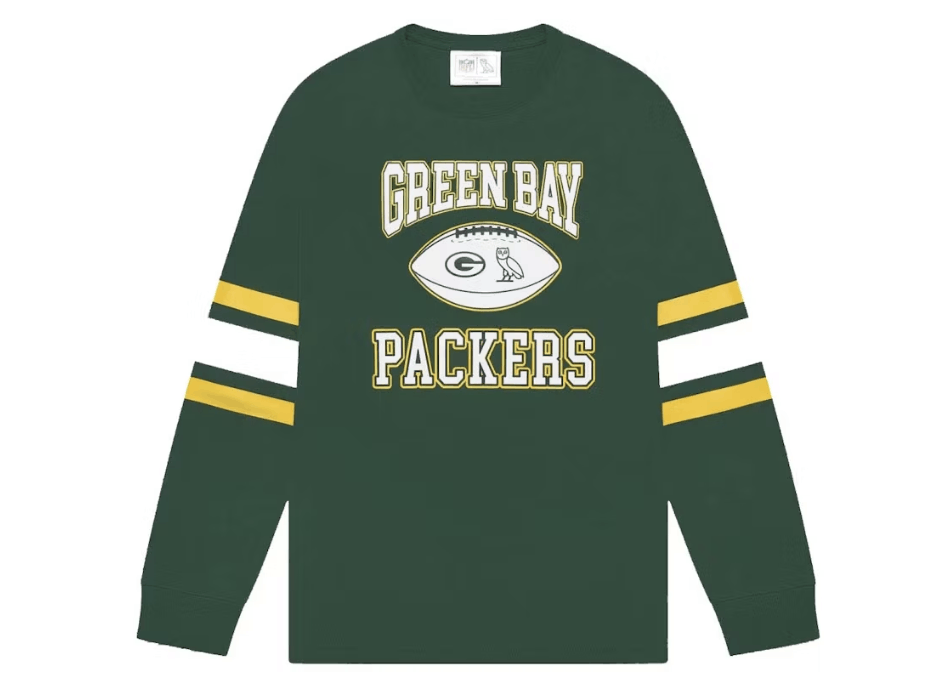 Drake × NFL × October's Very Own OVO x NFL Green Bay Packers Longsleeve T-Shirt Size US S / EU 44-46 / 1 - 2 Thumbnail