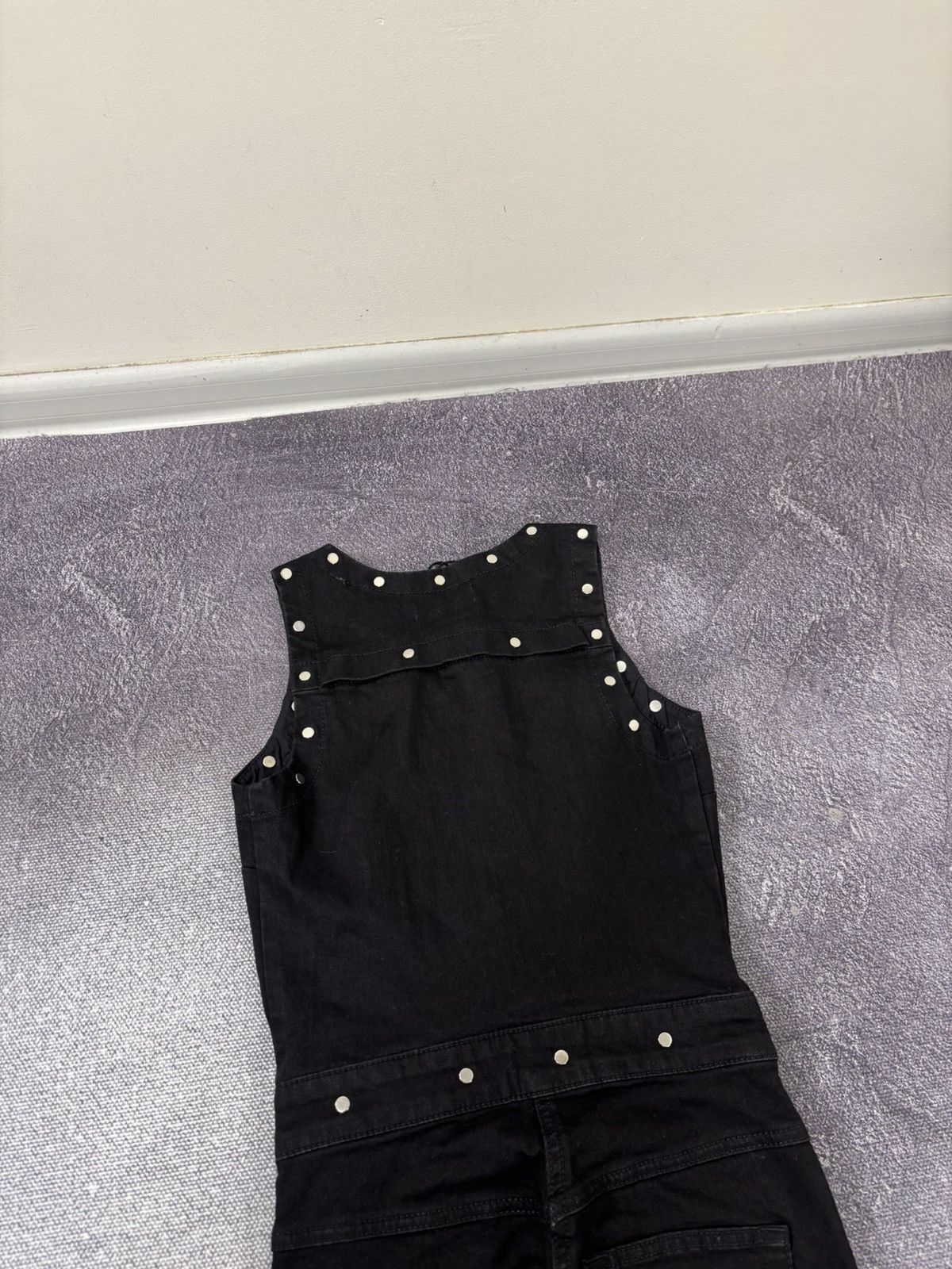 Diesel Diesel De-Berry Tuta NWT Women’s Black Studded Jumpsuit Size 24" / US 00 / IT 34 - 17 Thumbnail