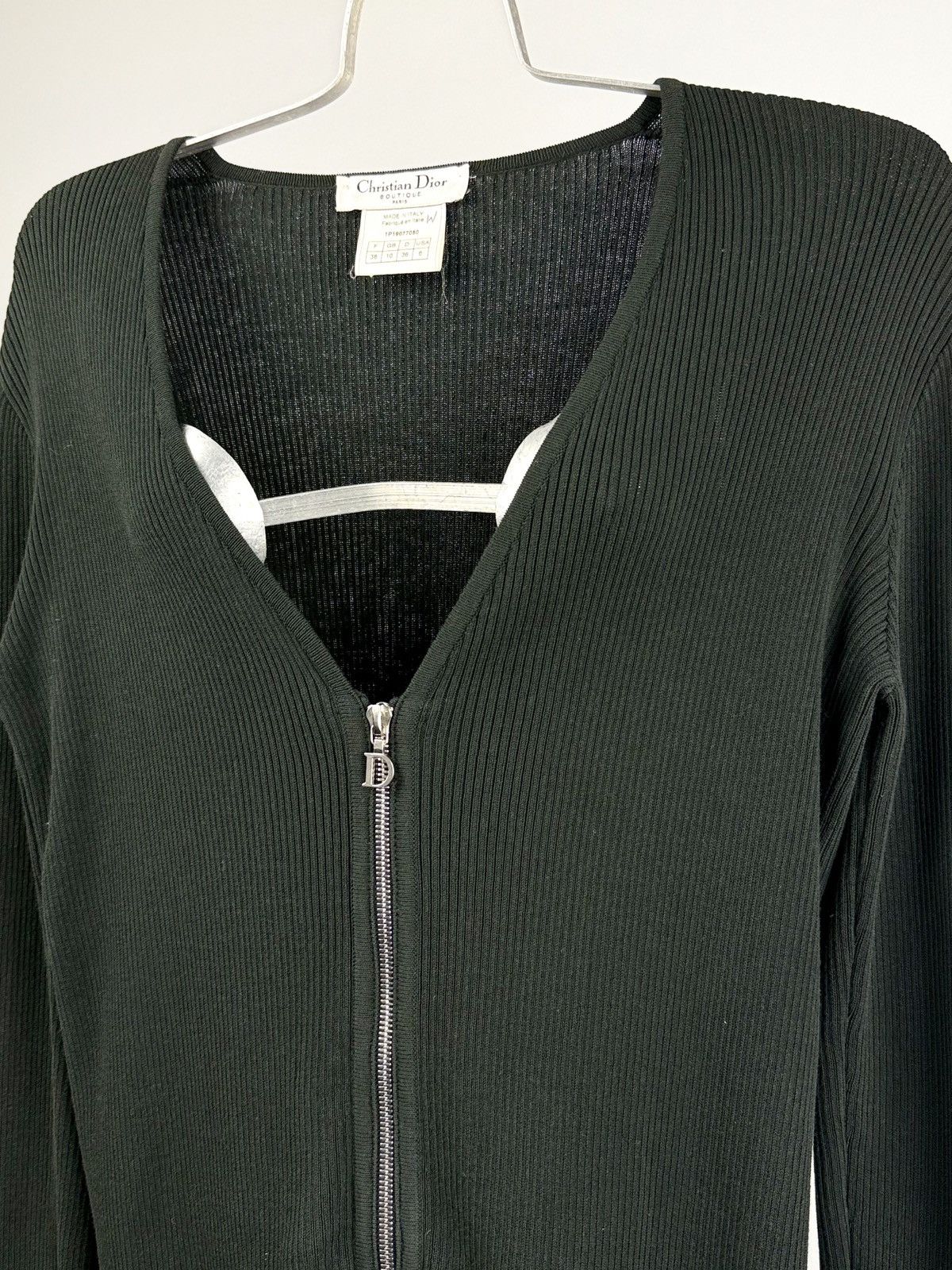 Dior Dior - John Galliano - FW/01 - D - Logo Charm - Cardigan Size M / US 6-8 / IT 42-44 - 2 Thumbnail