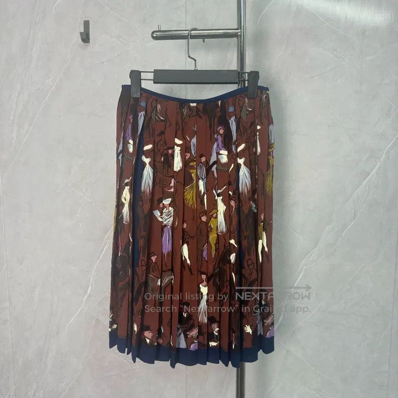 Hermes Hermes Limited Edition Horse Racing Skirt Size 42" / US 20 - 1 Thumbnail