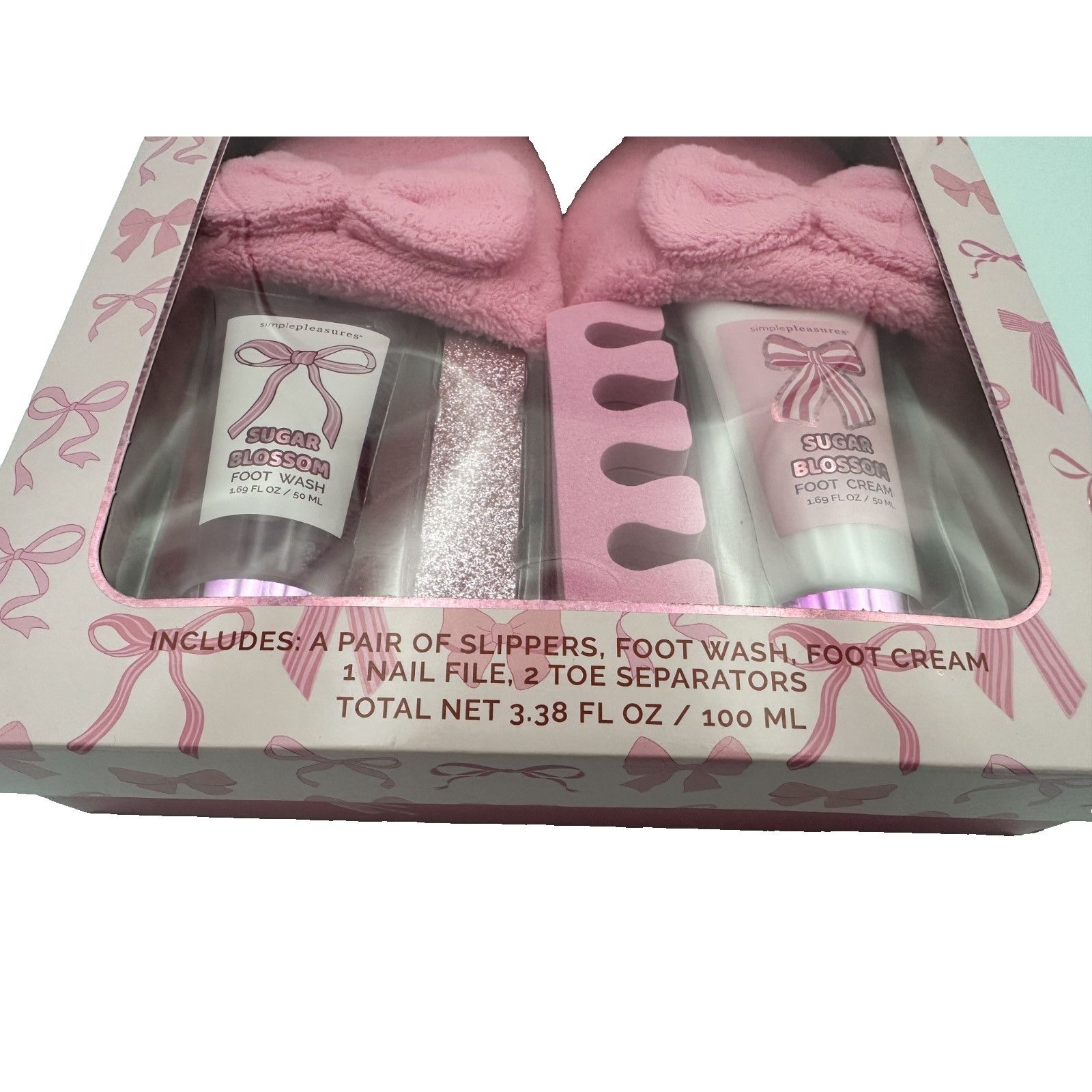 Other Simple Pleasures Spa Pedicure Set-Pink Slippers- Bundle Size US 8 / IT 38 - 2 Thumbnail