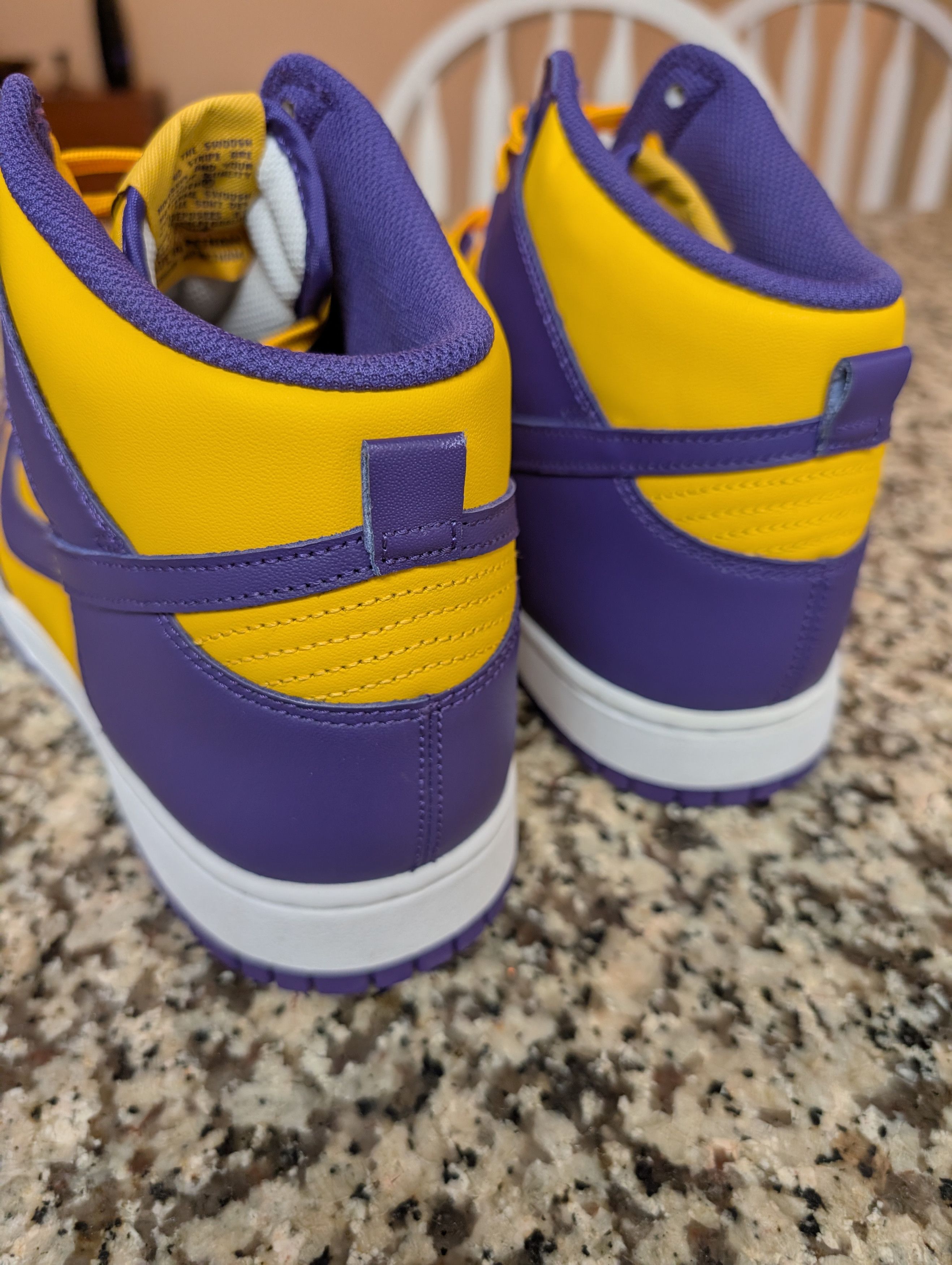 Nike Nike Dunk High Retro " Lakers " Size US 13 / EU 46 - 6 Thumbnail