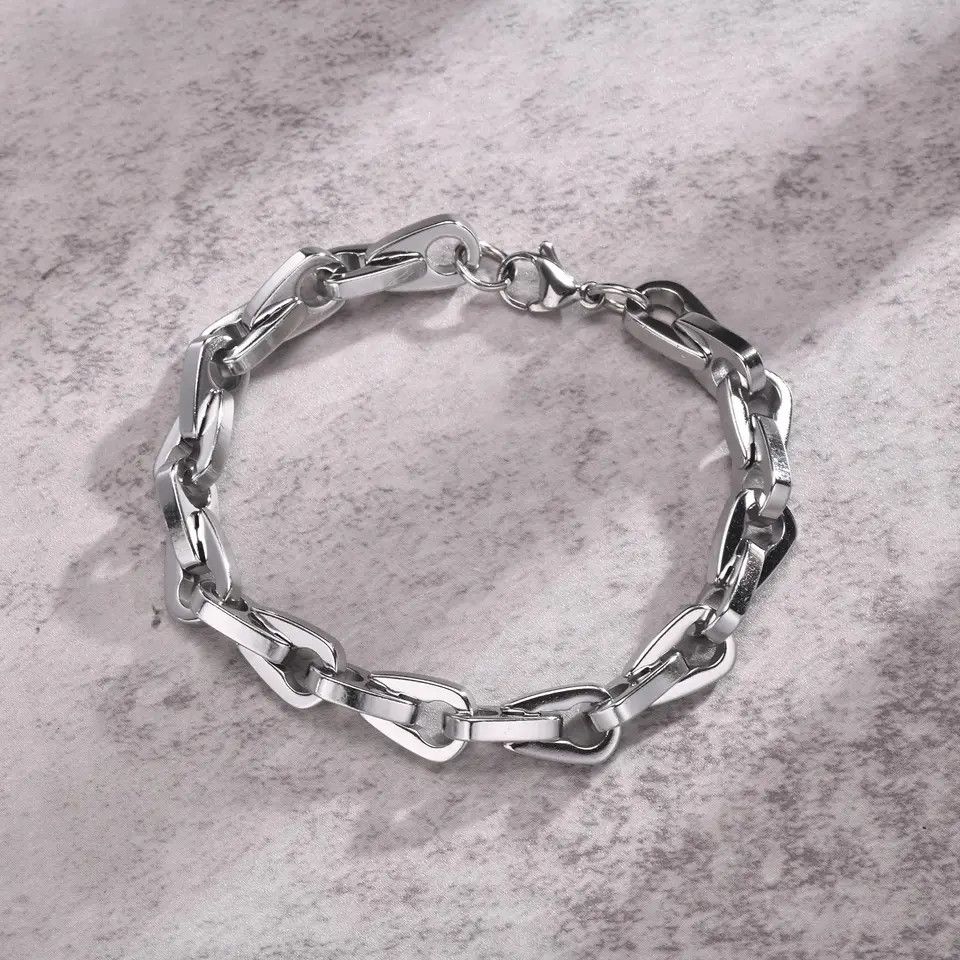 Jewelry Handmade Triangle Link Chain Bracelets Size ONE SIZE - 3 Thumbnail