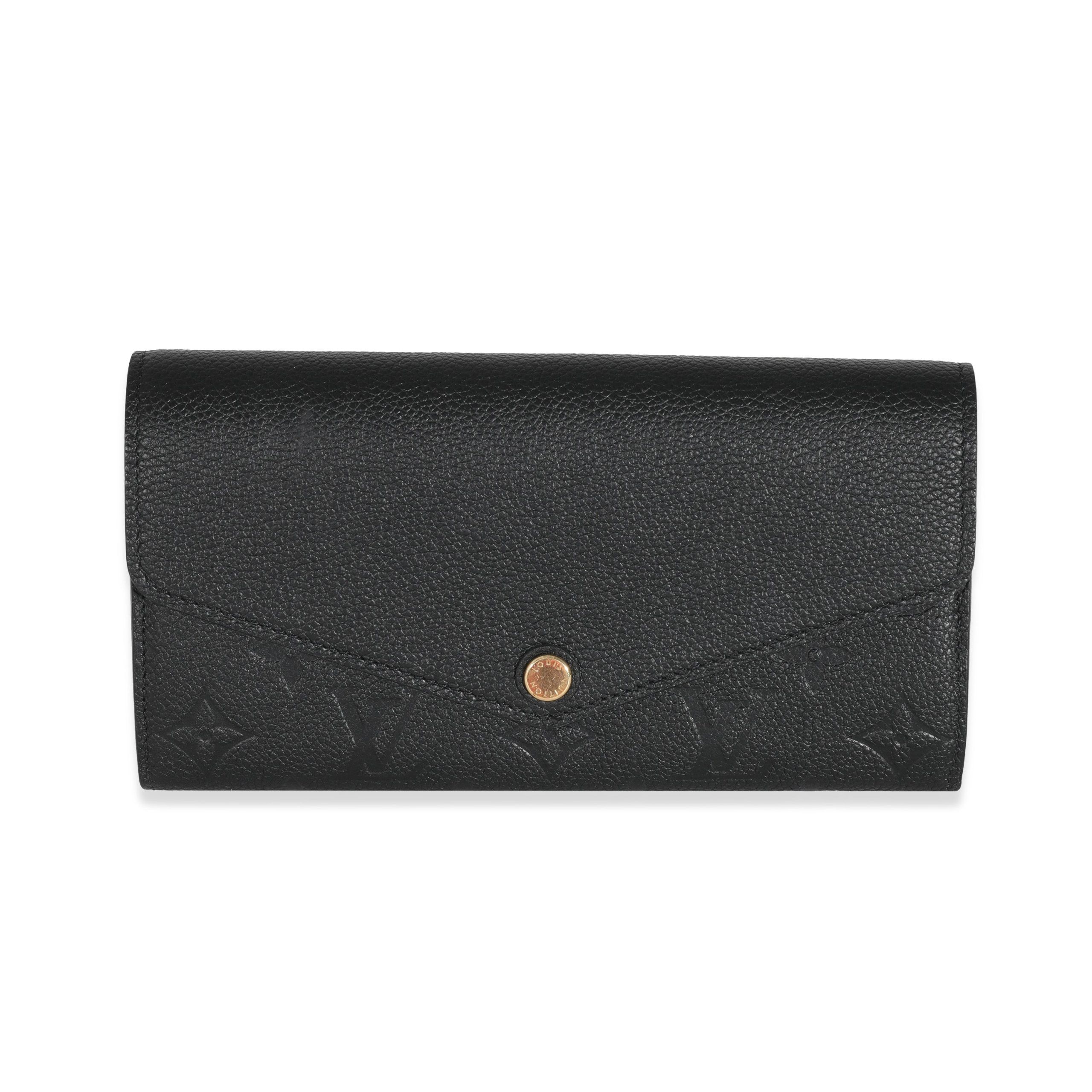 Louis Vuitton Louis Vuitton Black Empreinte Sarah Wallet Size ONE SIZE - 1 Thumbnail