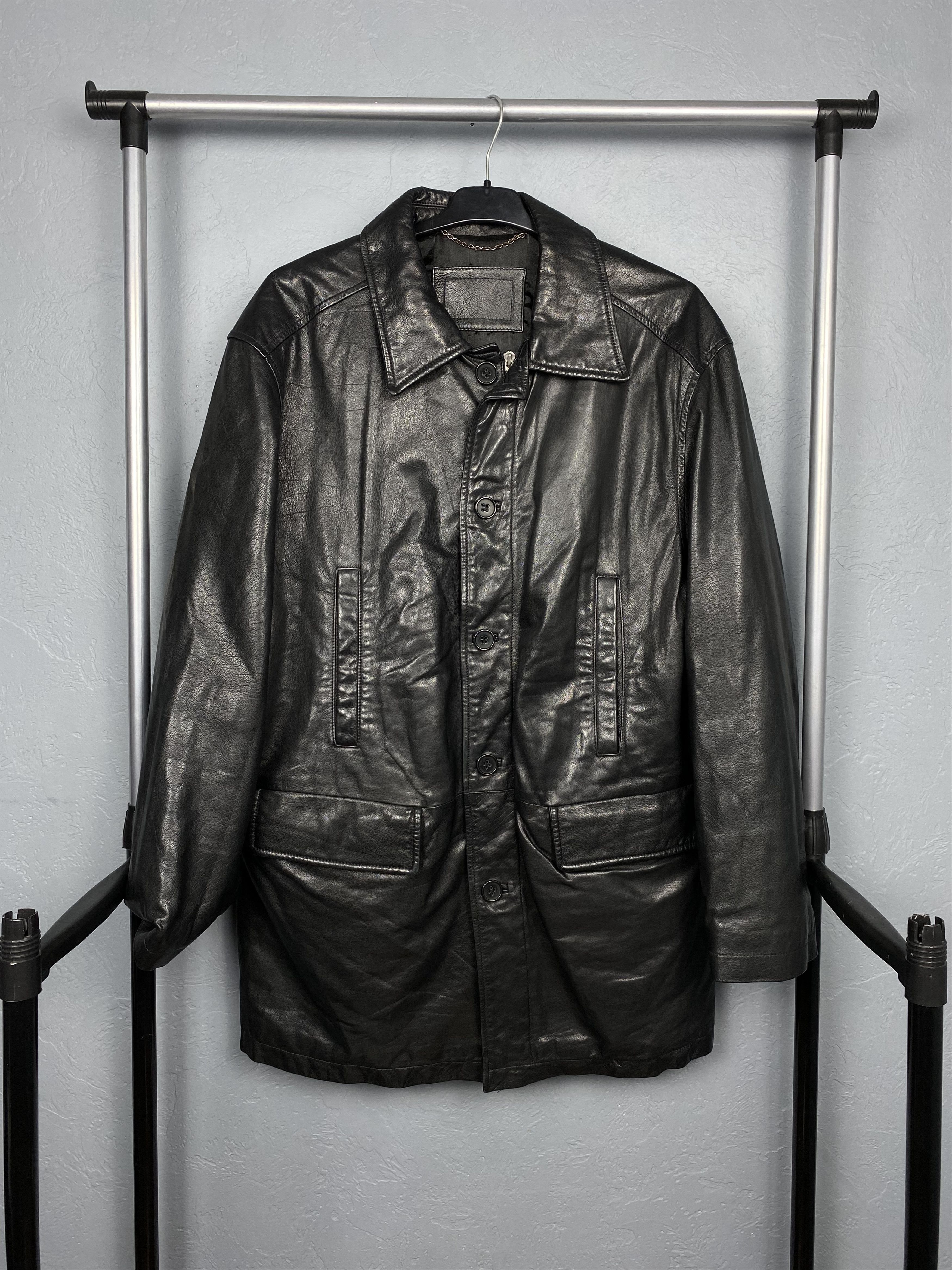 Yves Saint Laurent Yves Saint Laurent YSL Vintage Mens Leather Jacket Size US L / EU 52-54 / 3 - 1 Thumbnail
