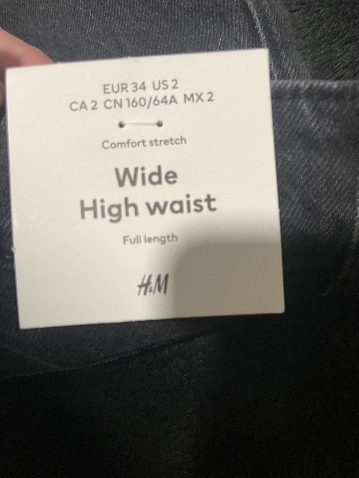H&M Black denim jeans Size 26" / US 2 / IT 38 - 2 Thumbnail