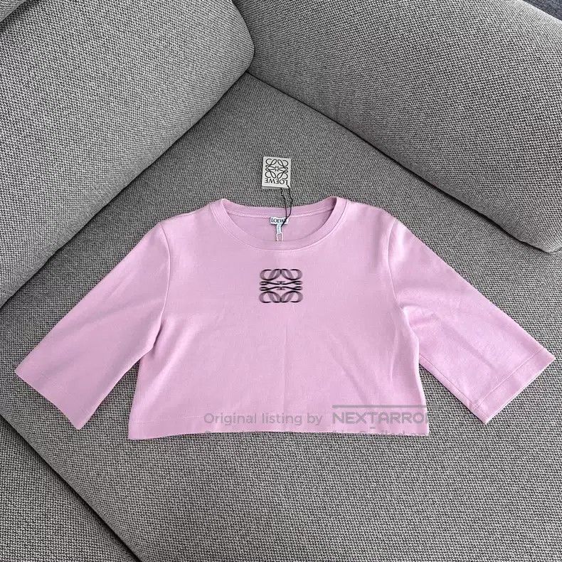 Loewe Loewe Pink logo printed short spicy short sleeve, round ne Size XS / US 0-2 / IT 36-38 - 1 Thumbnail