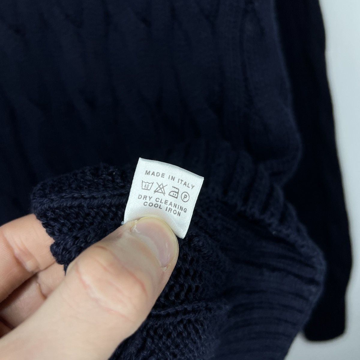 Loro Piana Loro Piana Cable Knitwear Jumper Sweater Navy Classic Luxury Size US M / EU 48-50 / 2 - 9 Thumbnail