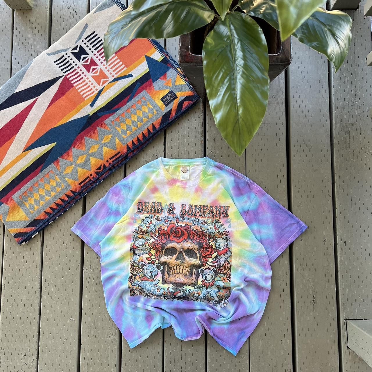Grateful Dead Grateful Dead Dead and Company Tour T Shirt Tie Dye Skull Size US XL / EU 56 / 4 - 4 Thumbnail