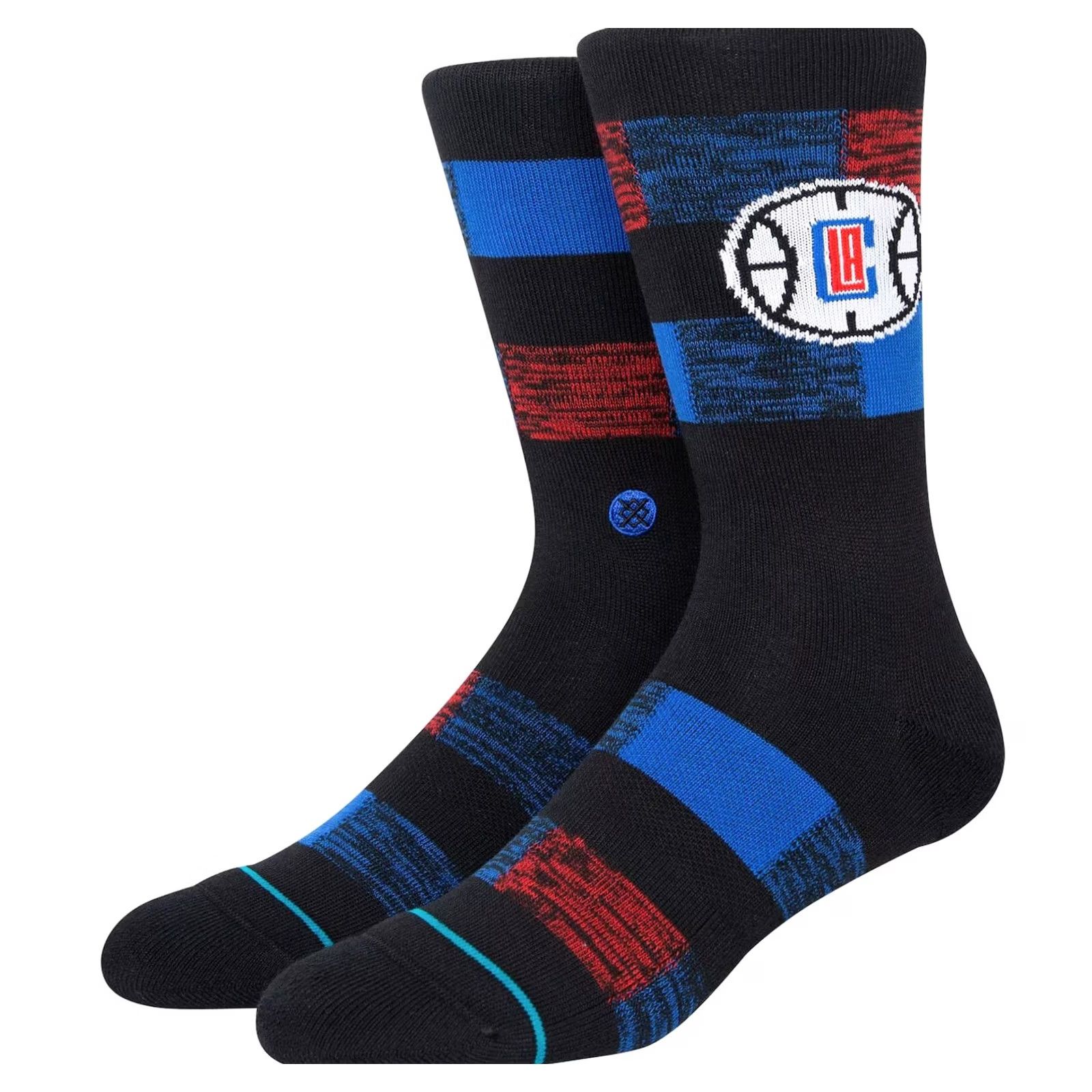 Vintage Stance Crew Socks Mens Large Size 9-13 Lot of 3 Pair LA Clippers Black Red Cushioned Crew Socks Size ONE SIZE - 6 Thumbnail