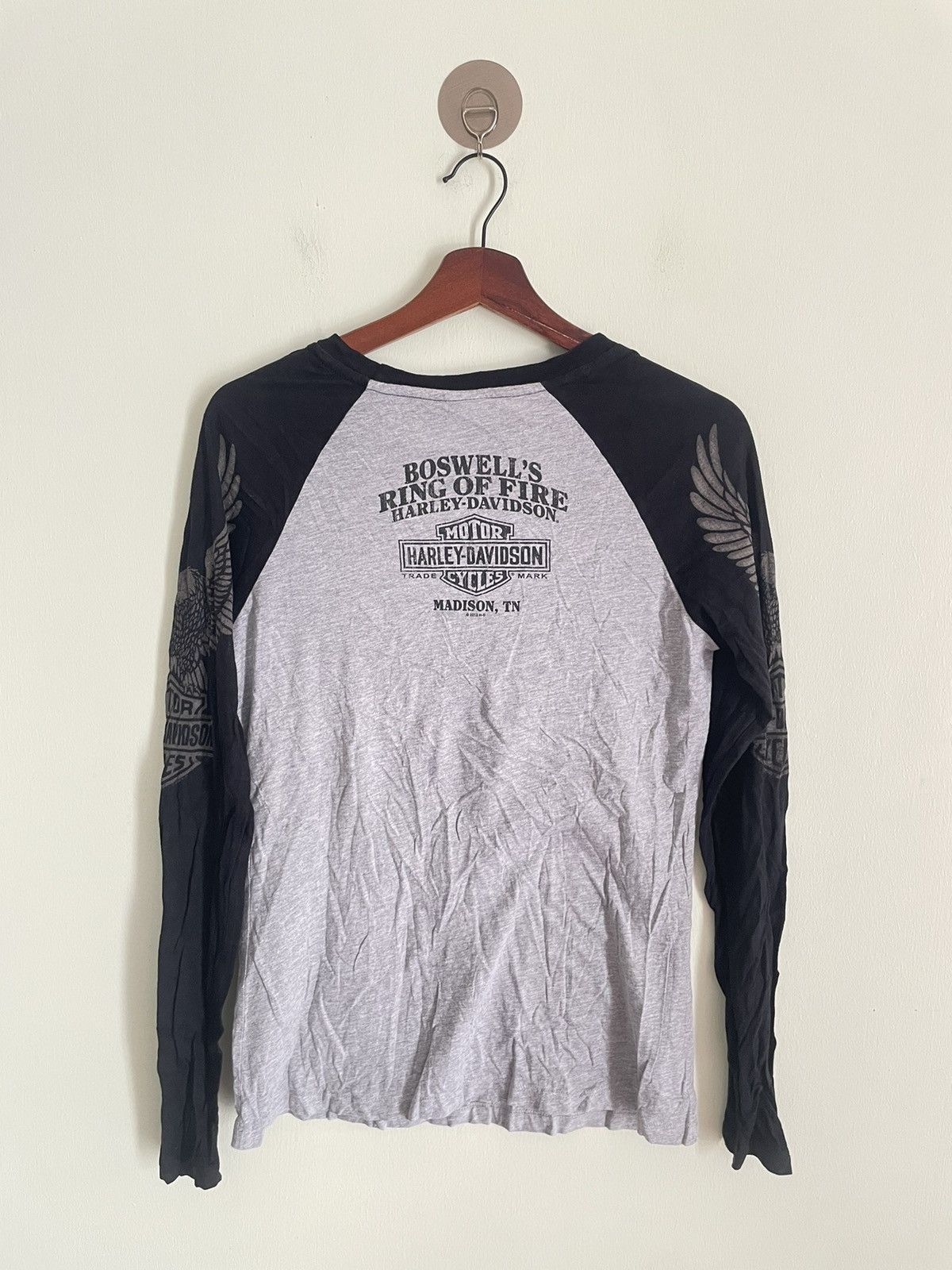 Harley Davidson × Vintage Harley-Davidson Long Sleeve Tshirt Size S / US 4 / IT 40 - 2 Thumbnail