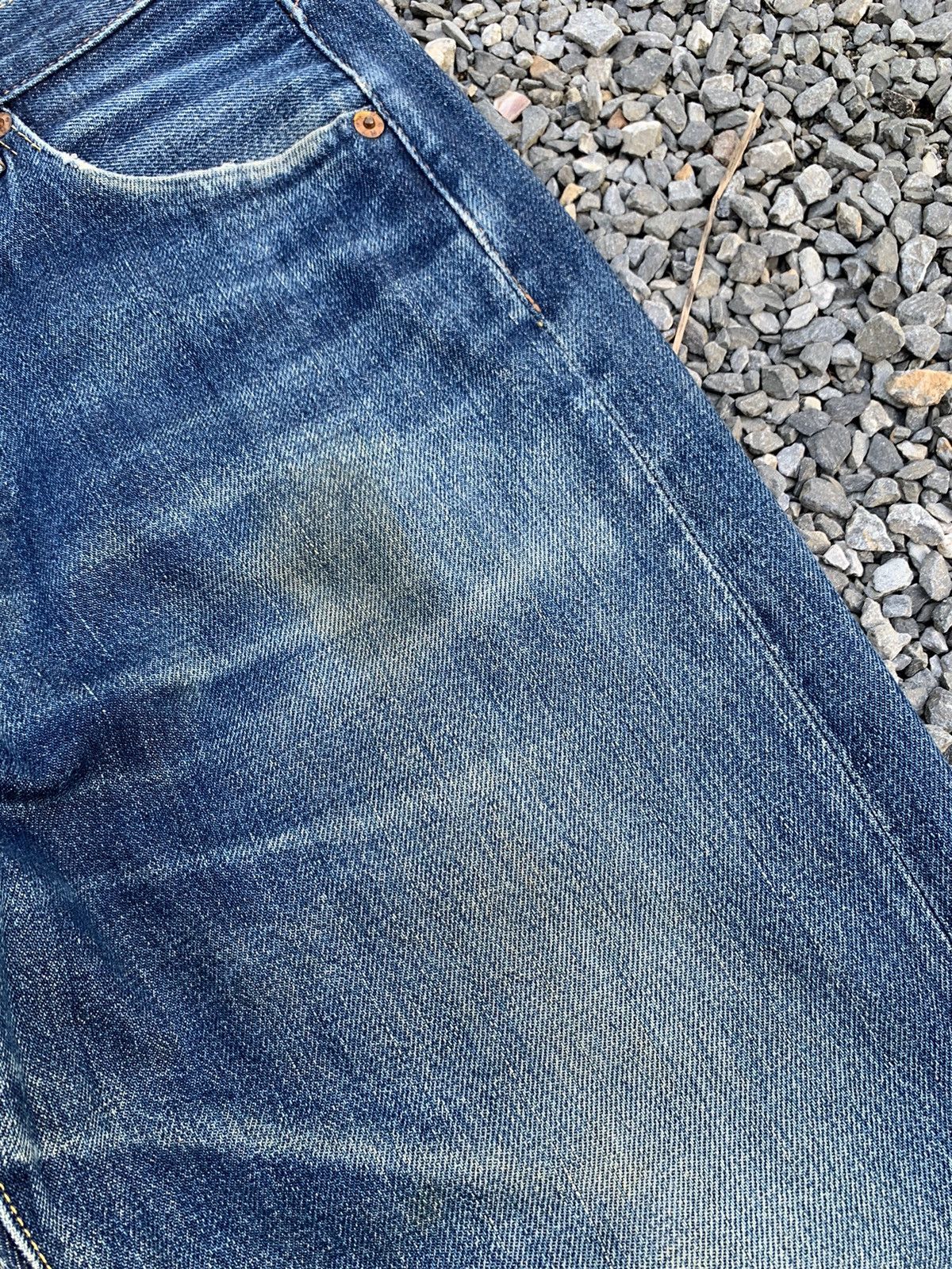 Kapital VTG PIG HIP STORE SELVEDGE RUSTY JAPANESE DISTRESSED DENIM Size US 30 / EU 46 - 13 Thumbnail