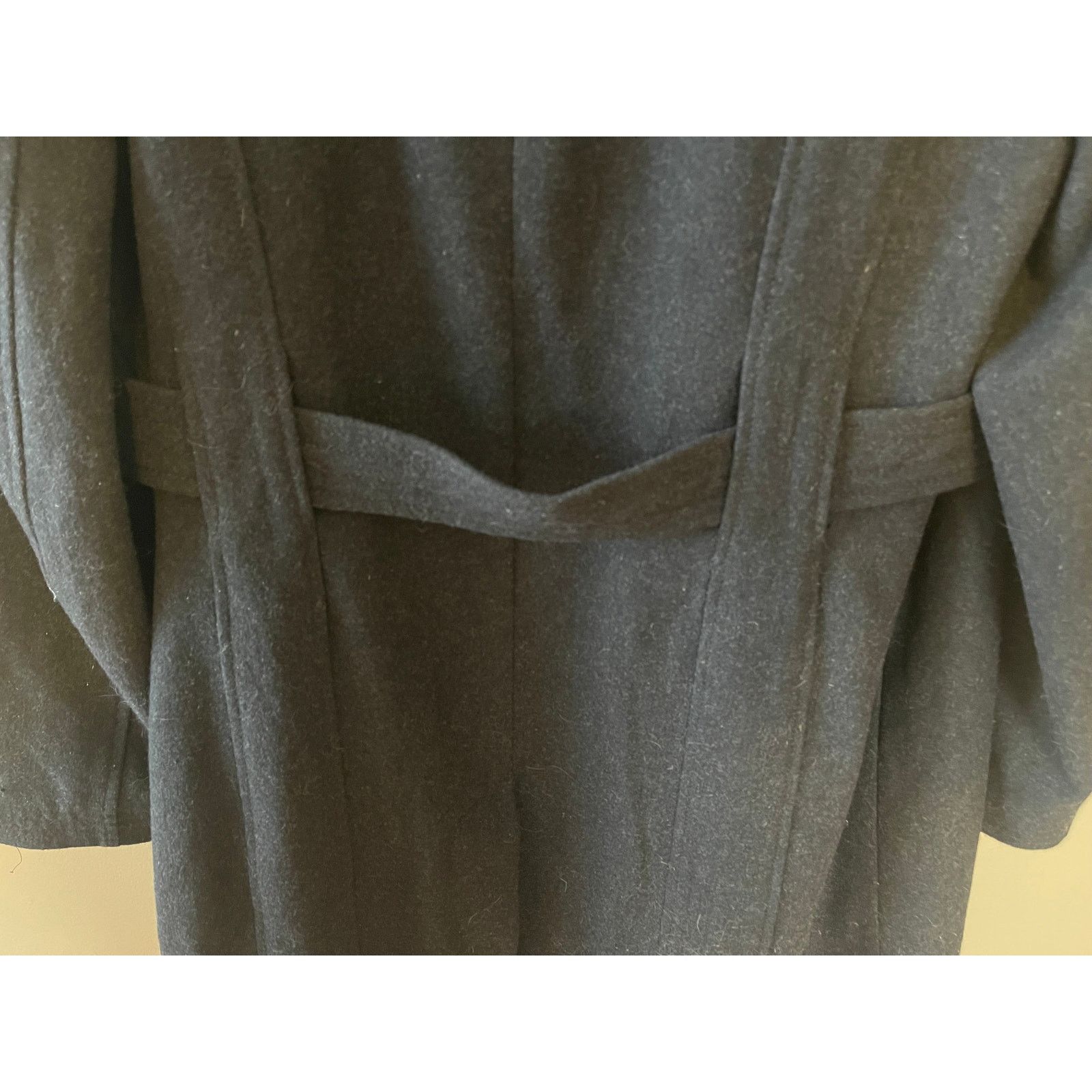 Jones New York Jones New York Women's Black Midi Wool Blend Peacoat Size XL / US 12-14 / IT 48-50 - 5 Thumbnail
