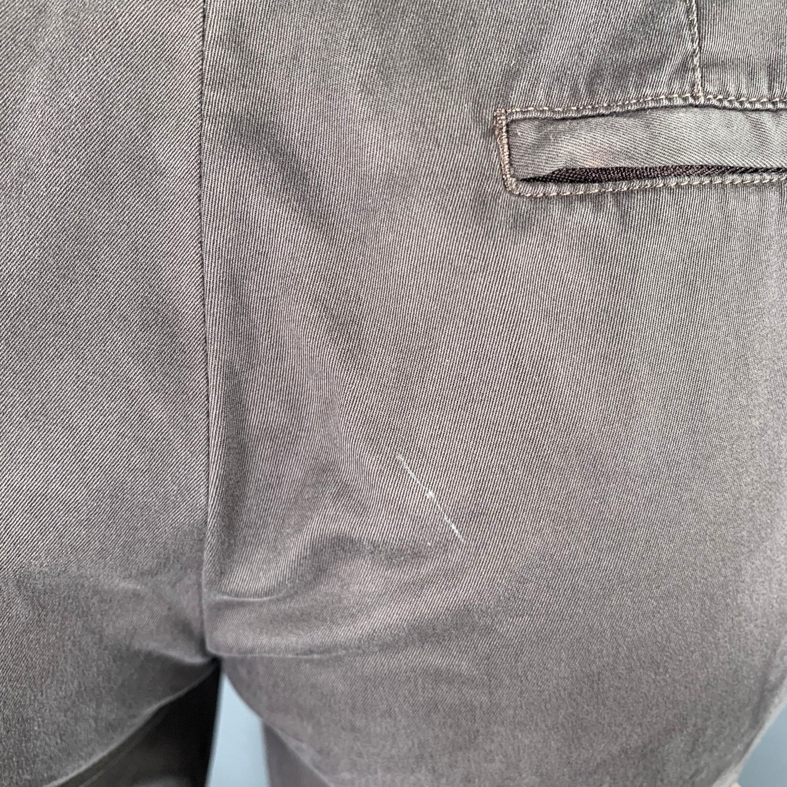 Ermenegildo Zegna Size 34 Charcoal Grey Cotton Blend Casual Pants Size US 34 / EU 50 - 3 Thumbnail