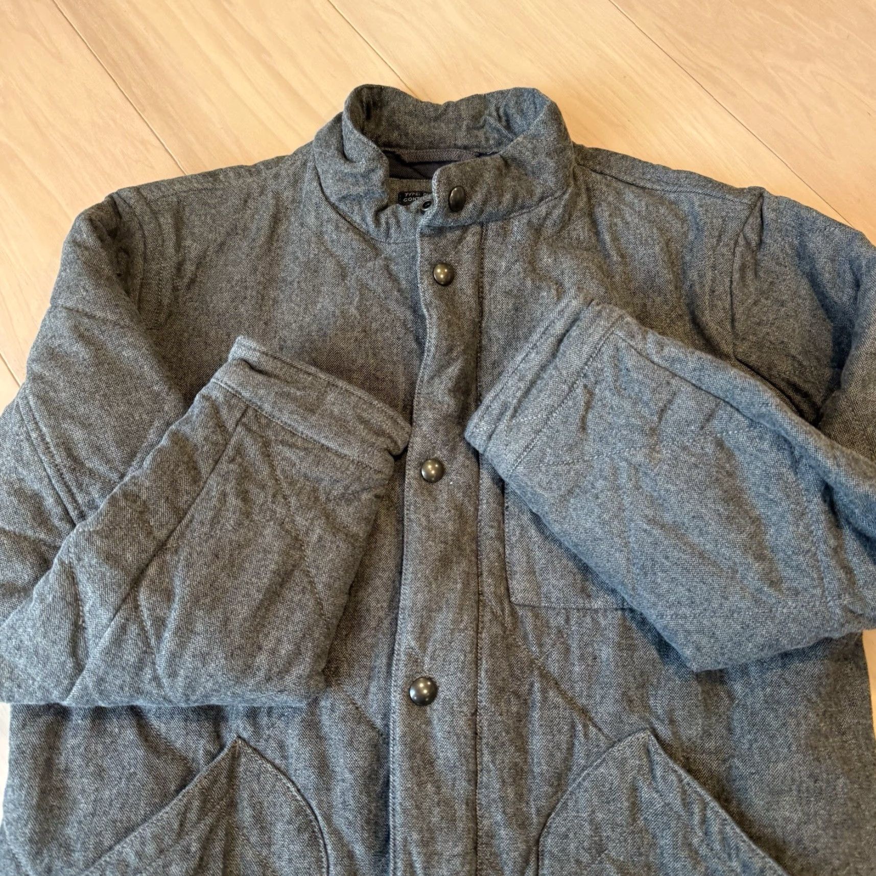 J.Crew J Crew Sussex Jacket Medium Gray Brown Full Zip Insulated Outerwear Military Shirt (or category) Size US M / EU 48-50 / 2 - 4 Thumbnail