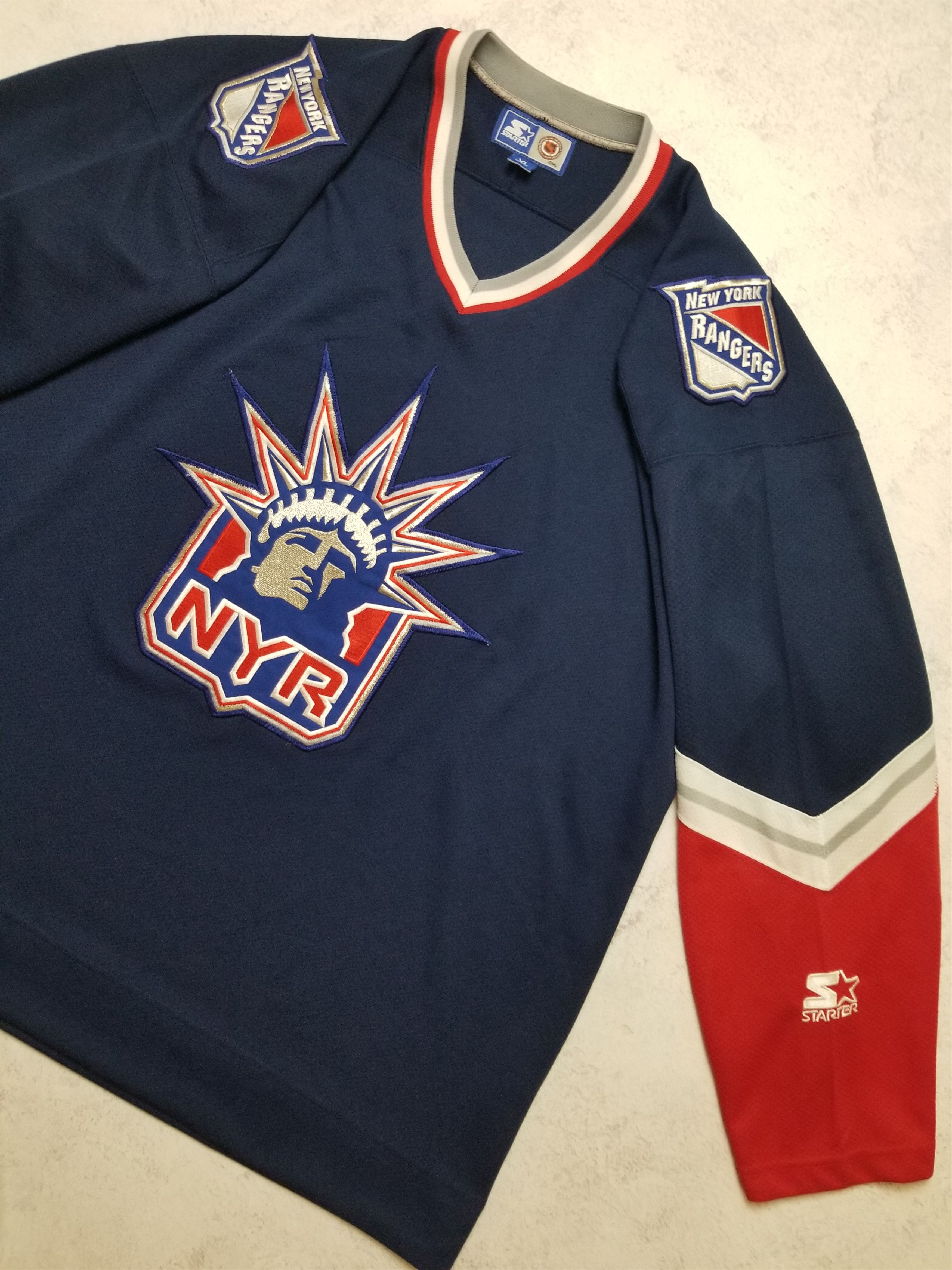 Starter New York Rangers Jersey Lady Liberty Eastern NHL Conference Size US XL / EU 56 / 4 - 4 Thumbnail