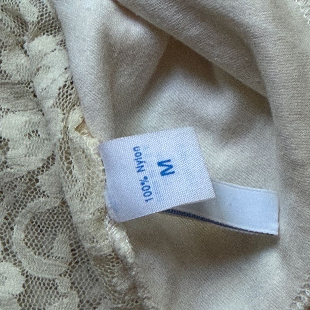 Other TRUE VINTAGE HANKY PANKY CREAM SHEER LACE LONG SLEEVE SZ M Size L / US 10 / IT 46 - 5 Thumbnail