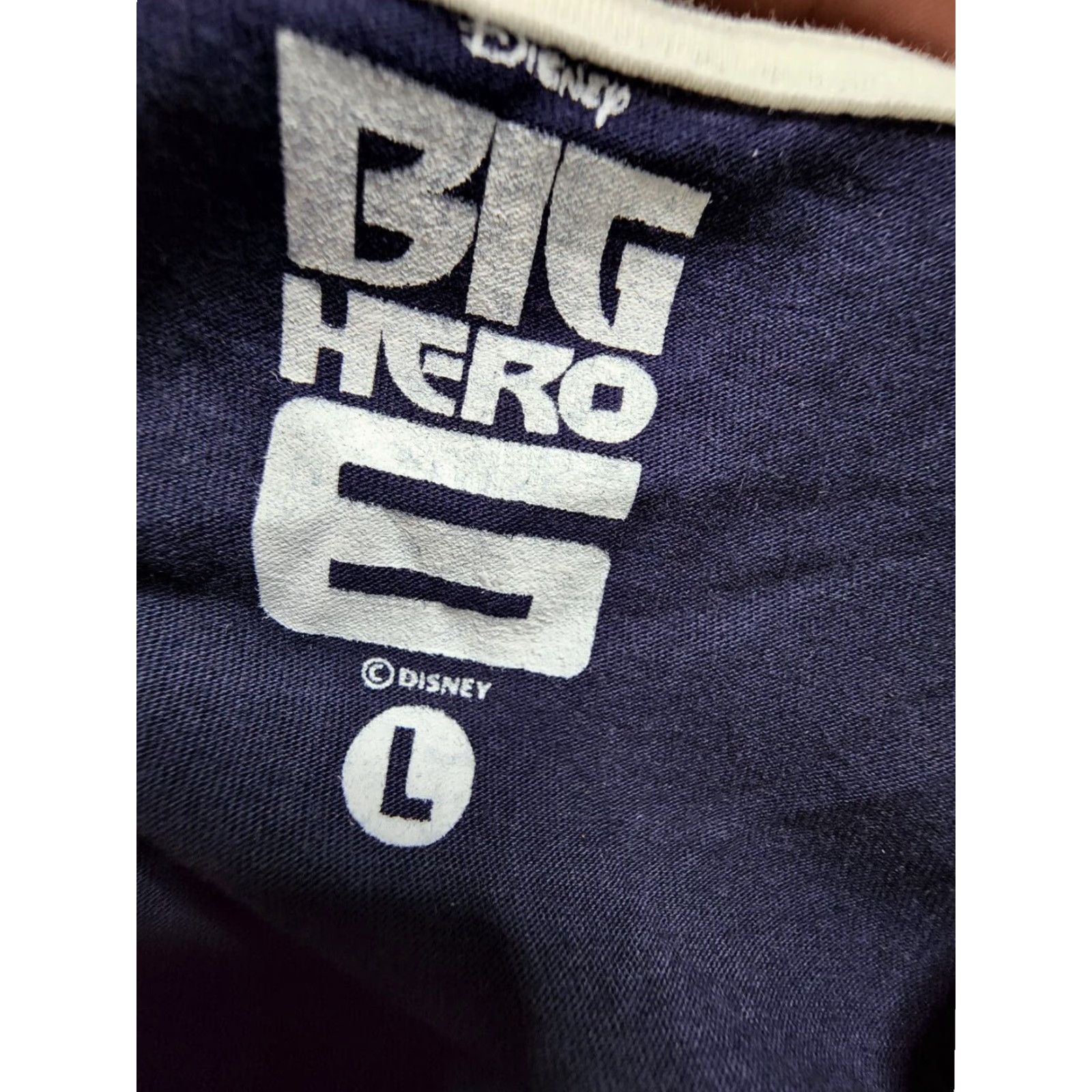 Disney Disney Big Hero 6 Baymax Blue Raglan T-Shirt Womens Large Size L / US 10 / IT 46 - 3 Thumbnail