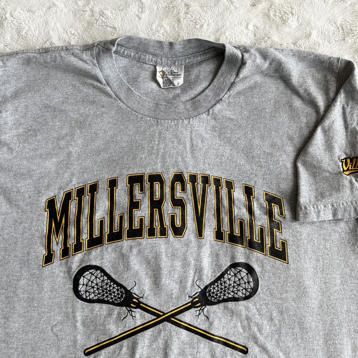 Other Vintage Millersville Shirt Tee Mens Large Gray Lacrosse Lax Size US L / EU 52-54 / 3 - 3 Thumbnail