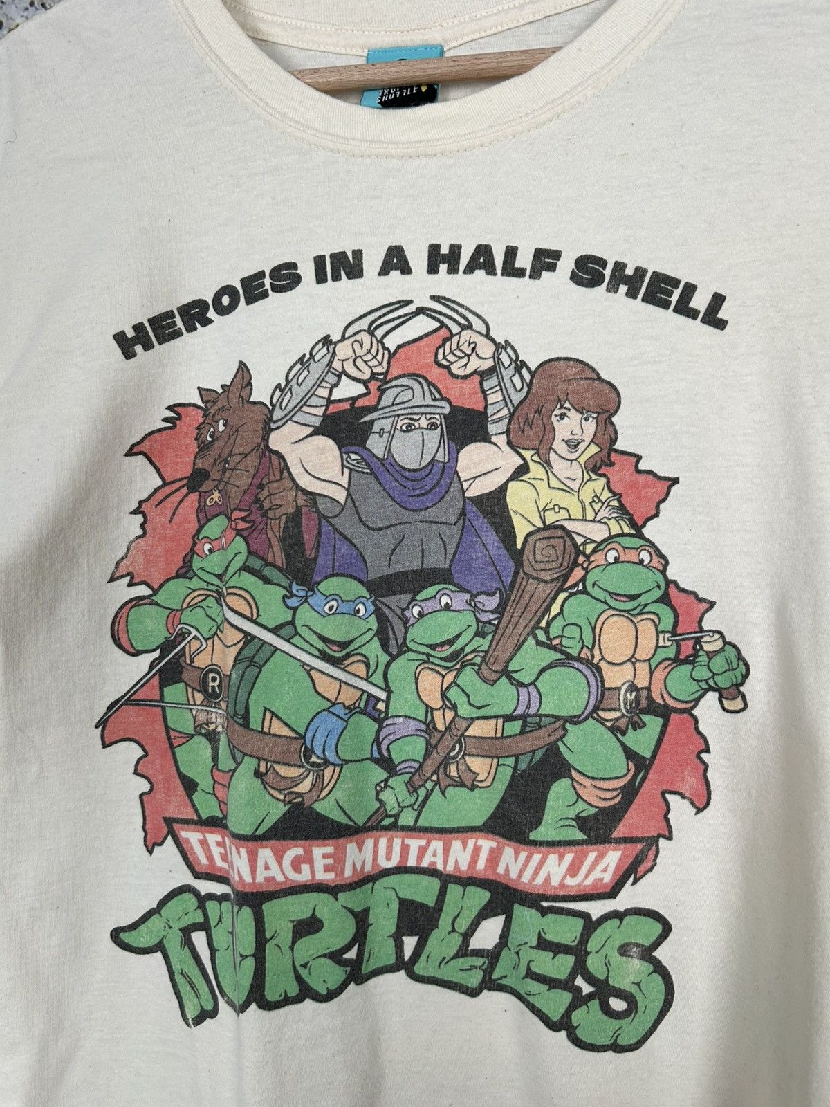 Vintage Teenage Mutant Ninja Turtles Graphic Tee Cartoon Hype Skate Size US L / EU 52-54 / 3 - 3 Thumbnail