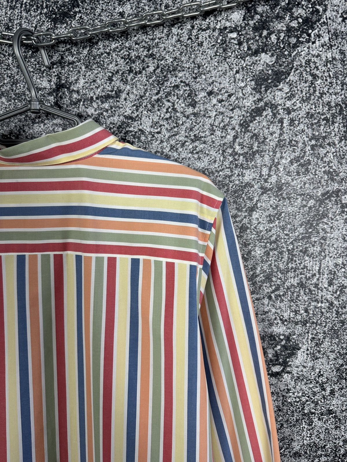 Orvis Orvis Long Sleeve Striped Shirt Button Up Wrinkle Free Size XL / US 12-14 / IT 48-50 - 10 Thumbnail
