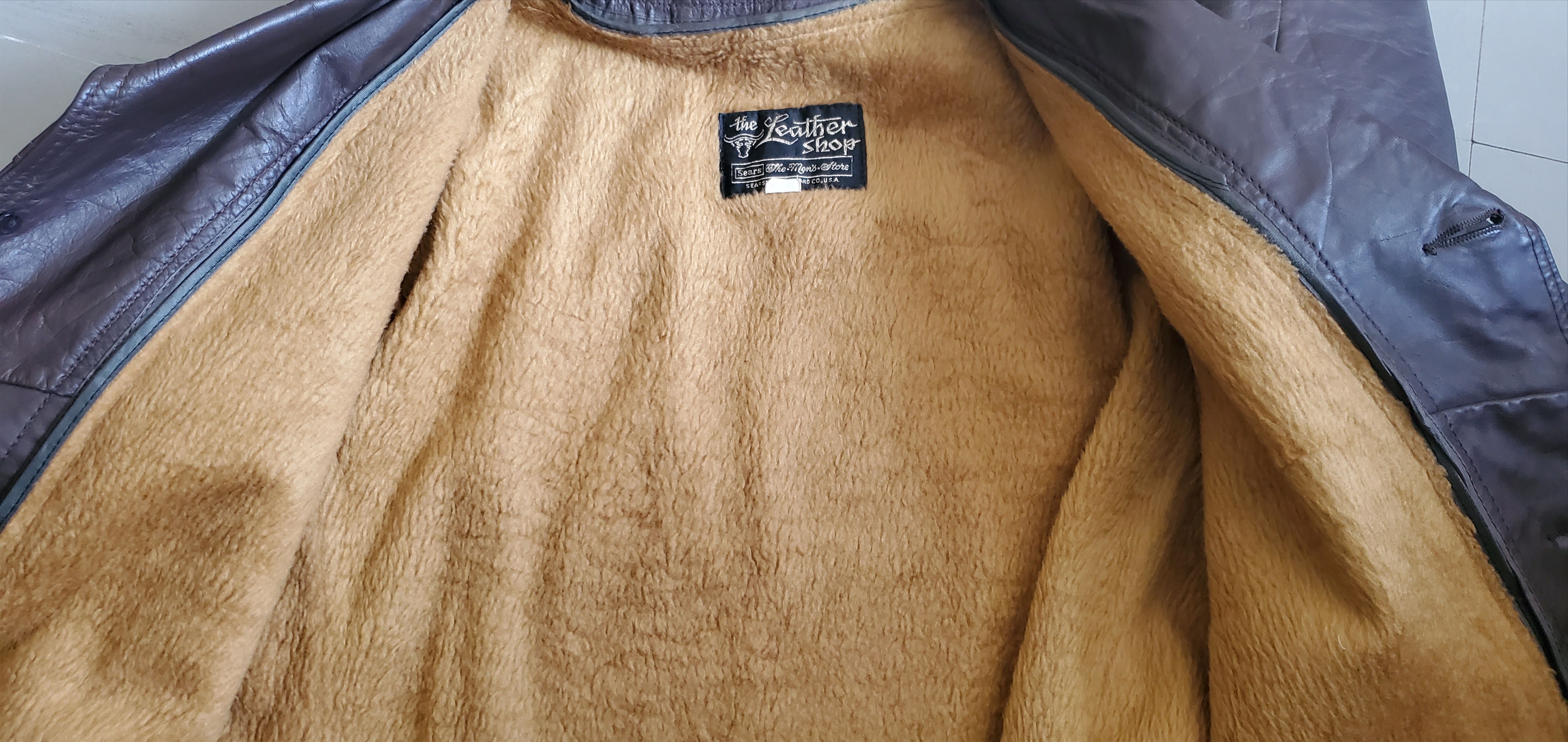 Sears Sears Lined Brown Leather Classic Jacket Size US XS / EU 42 / 0 - 5 Thumbnail